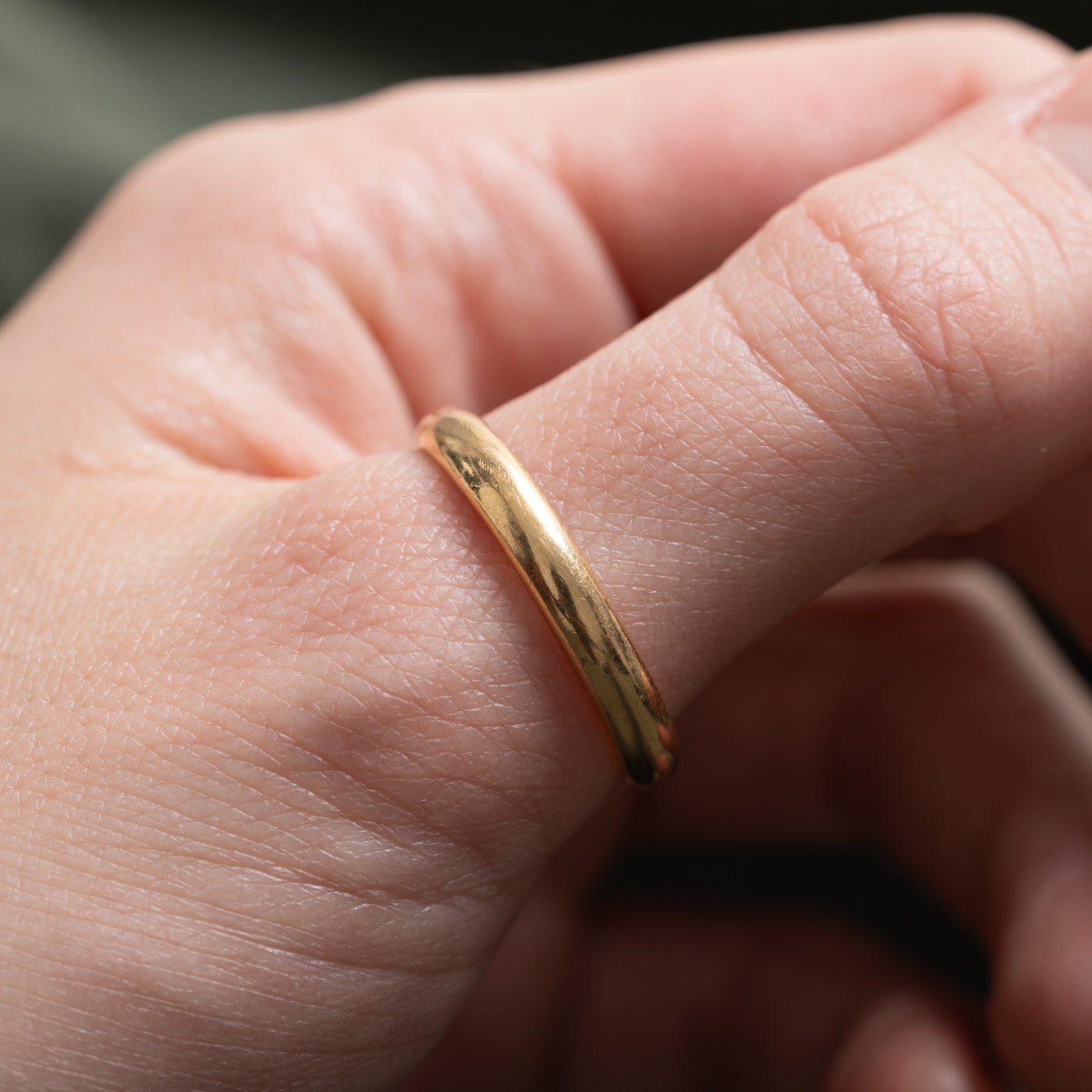 Alliance simple en or jaune 18 carats | 3,5 mm | Taille 11