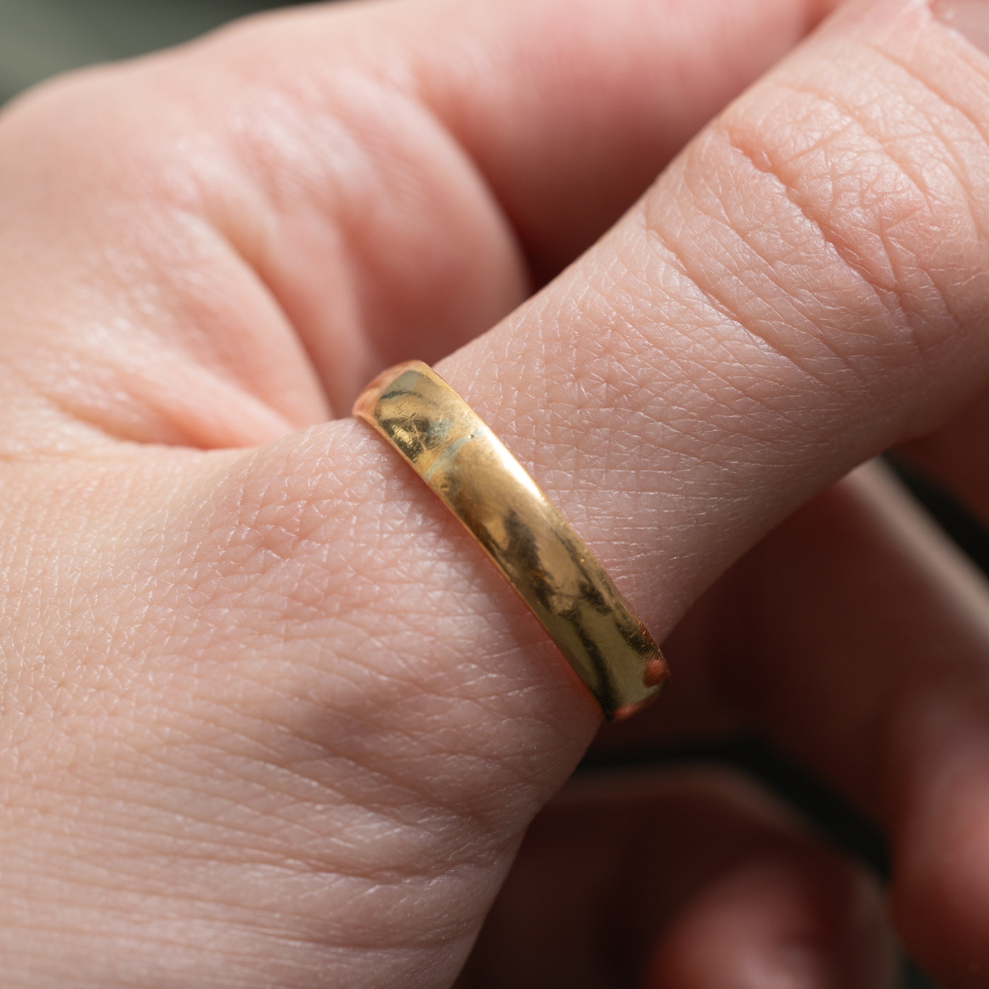 1909 Birmingham 22k Yellow Gold Band | 4.25mm | SZ 10.75