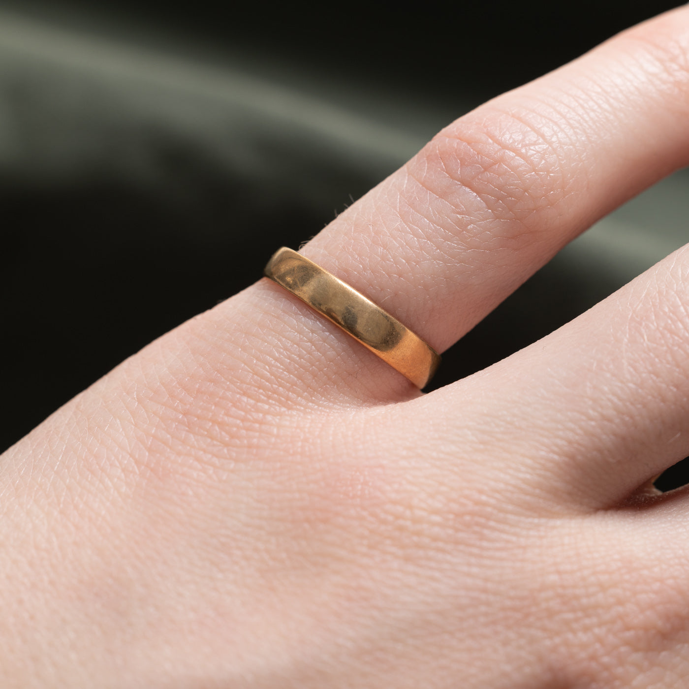 1885 Birmingham Bande en or jaune 22 carats | 3mm | Taille 4,75