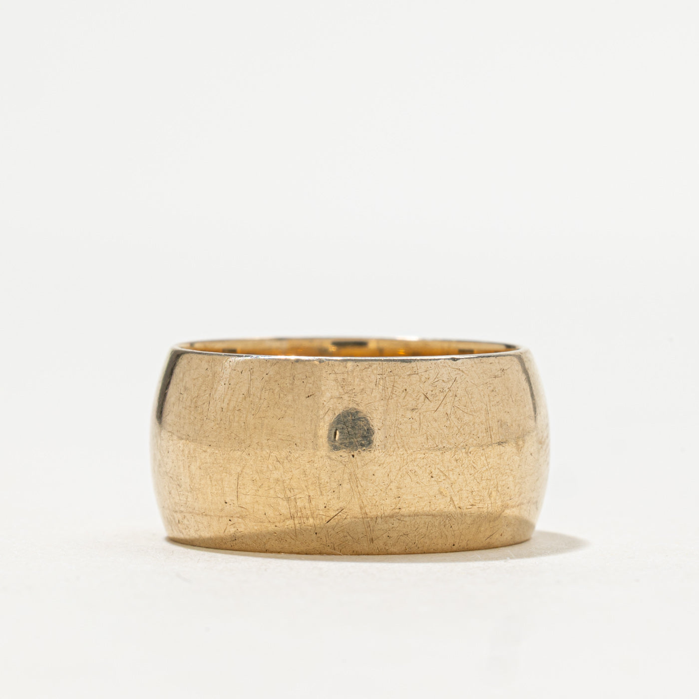 1989 Birmingham 9k Yellow Gold Cigar Band | 10mm | SZ 7.5