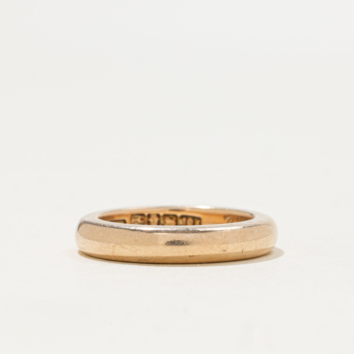 Vintage Canadian Pseudo Hallmarked 10k Yellow Gold Band | 3.5mm | SZ 5.5