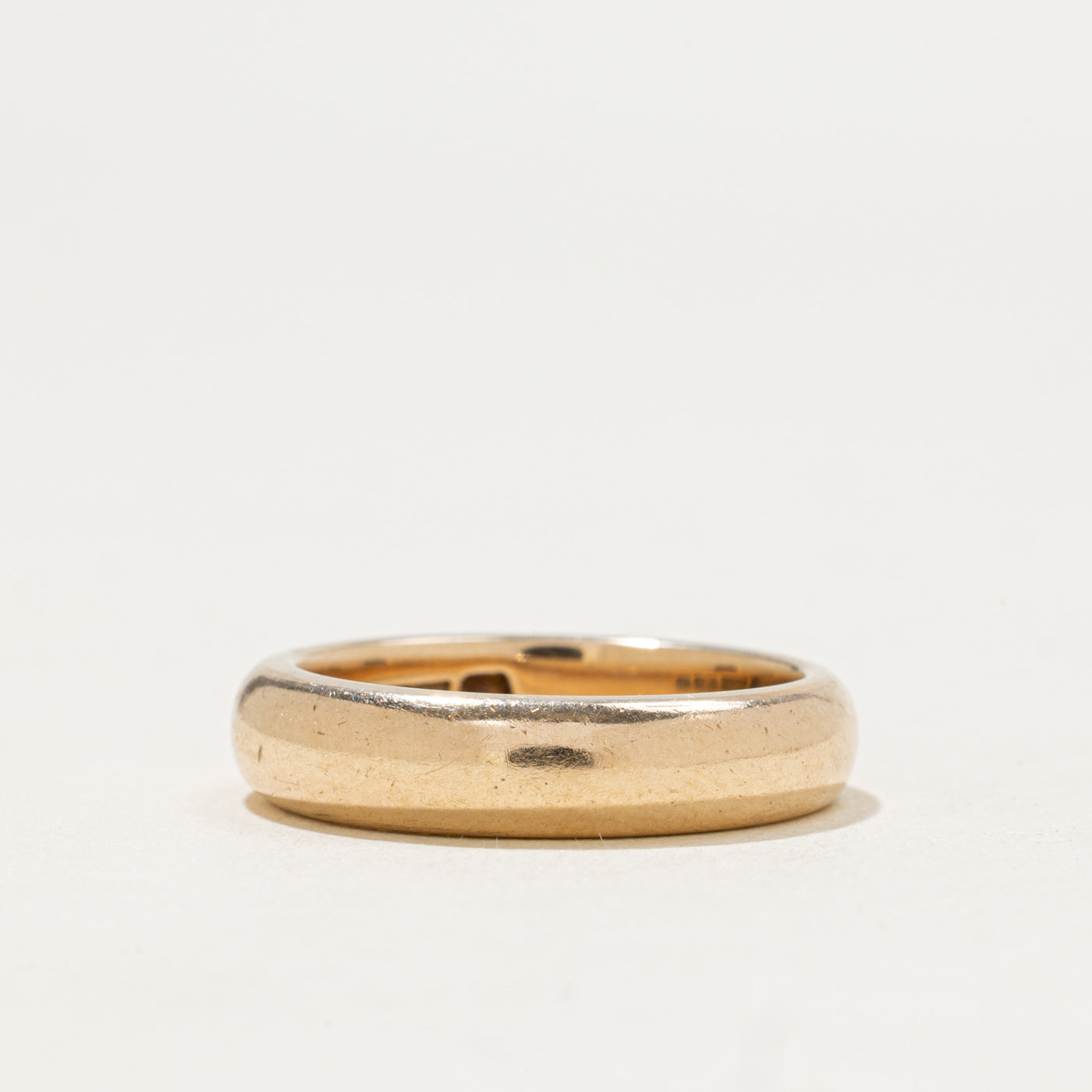 Alliance simple en or jaune 14 carats | 4,5 mm | Taille 5,5