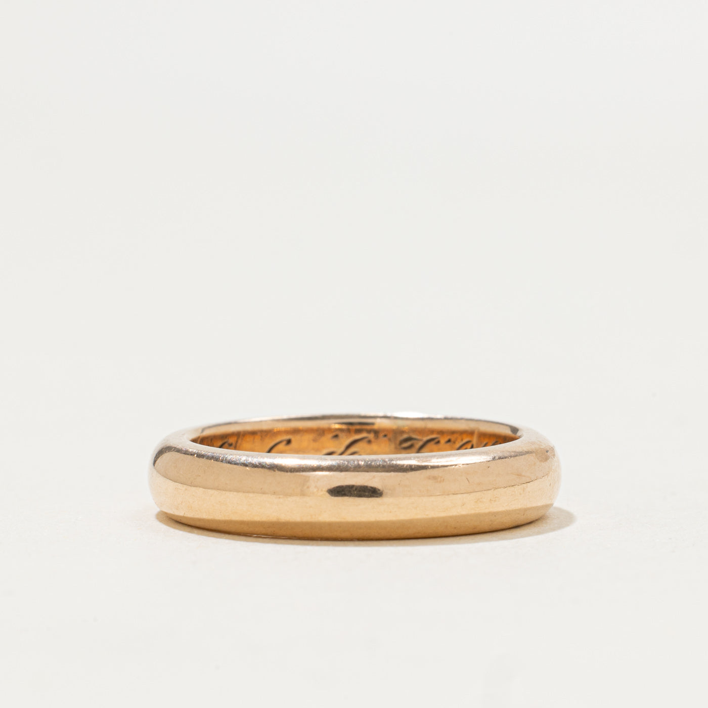 10k Yellow Gold Engraved Band | 4mm | SZ 6.25