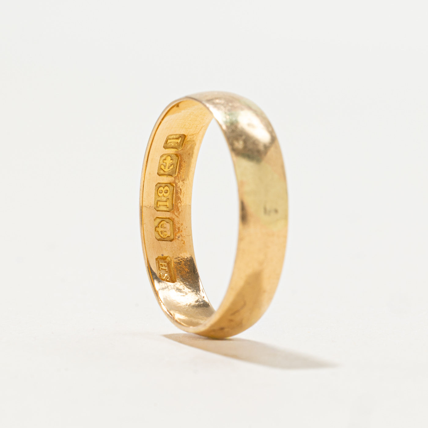 1910 Birmingham 18k Yellow Gold Band | 4.25mm | SZ 6.25