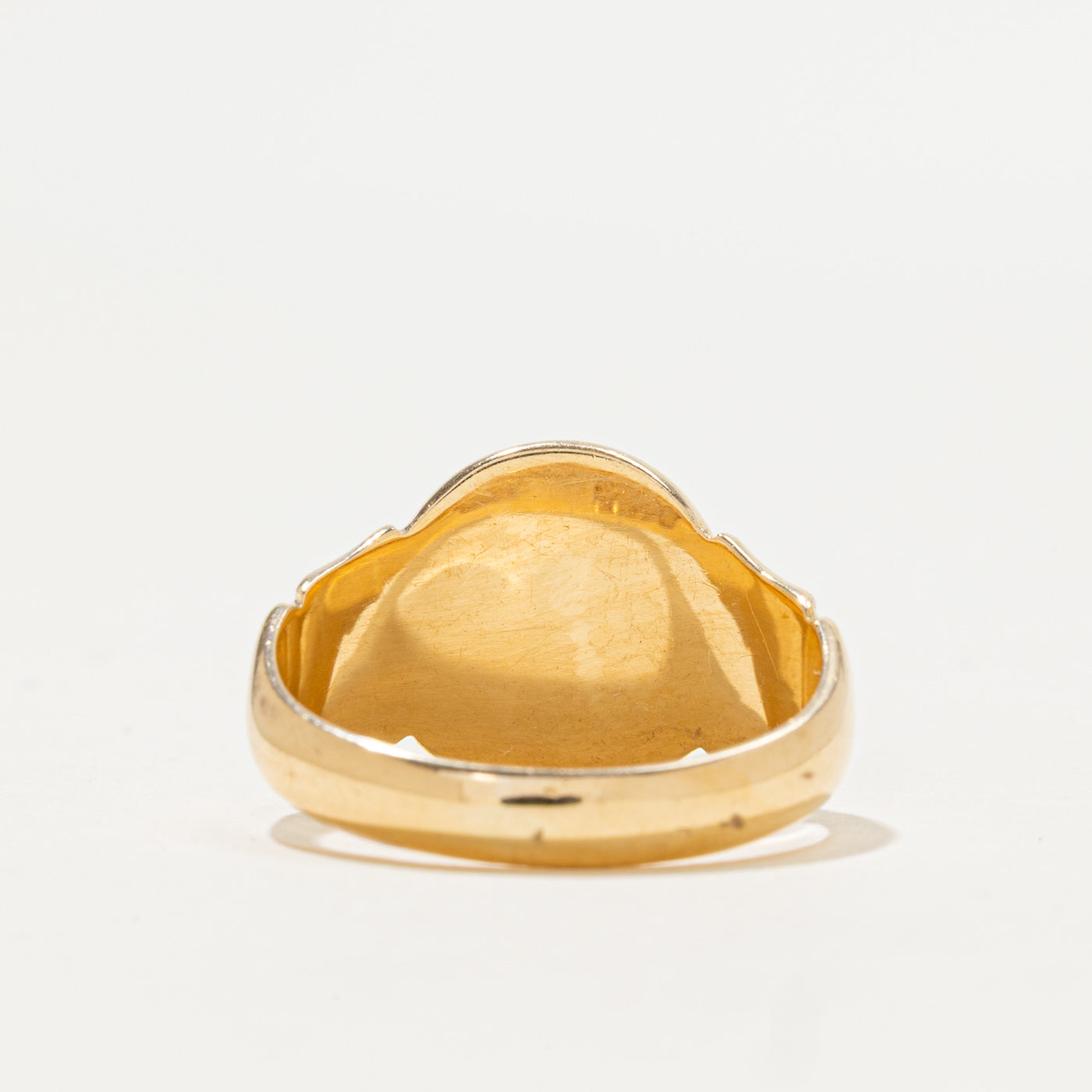 1921 Chester 18k Yellow Gold "SG" Initialized Signet Ring | SZ 8.5