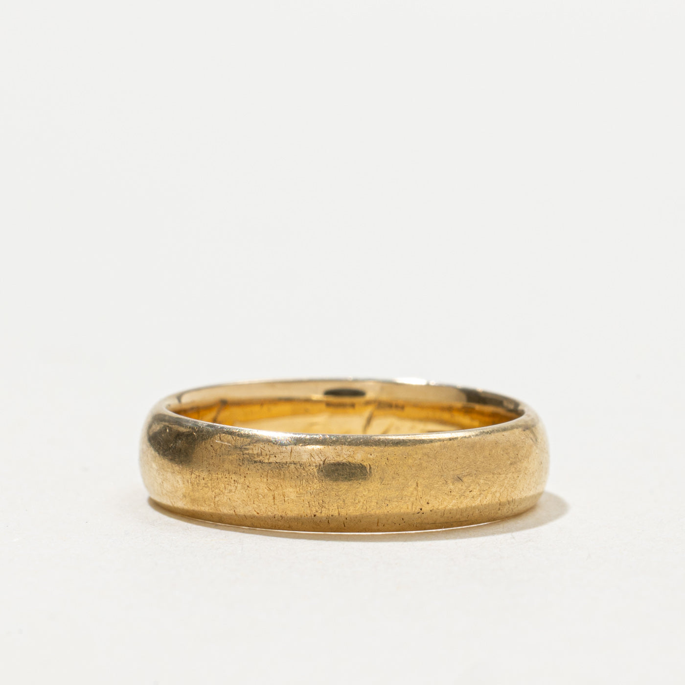 Alliance simple en or jaune 18 carats | 4,5 mm | Taille 6