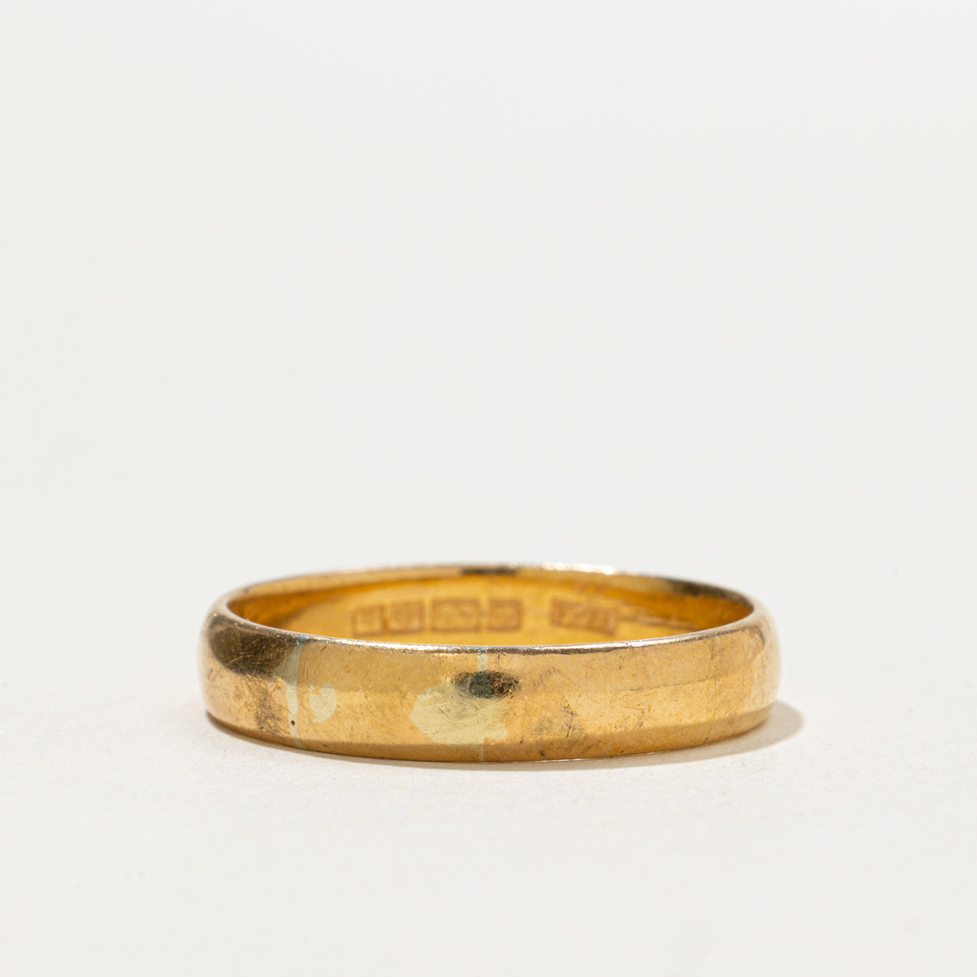 1909 Birmingham 22k Yellow Gold Band | 4.25mm | SZ 10.75