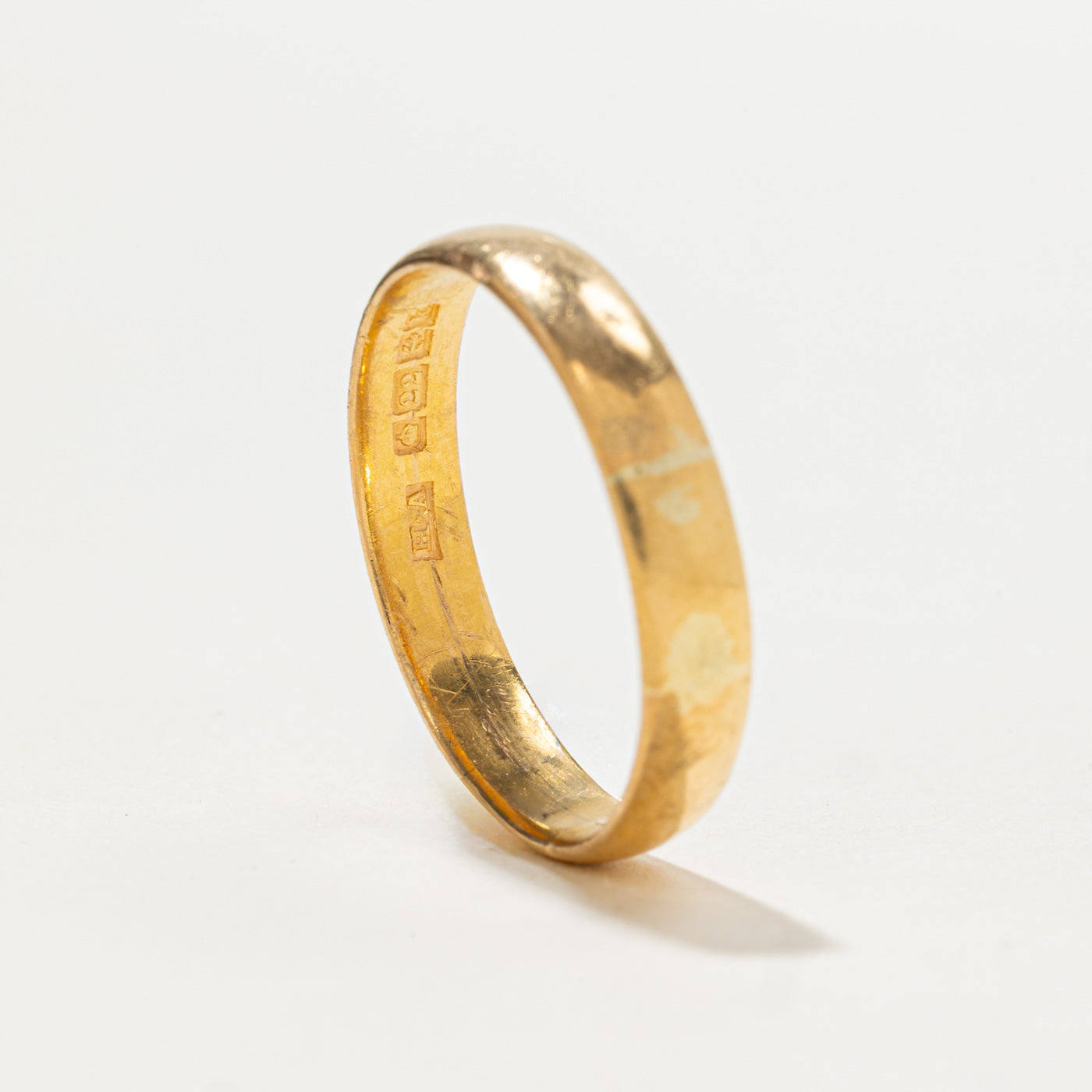 1909 Birmingham 22k Yellow Gold Band | 4.25mm | SZ 10.75
