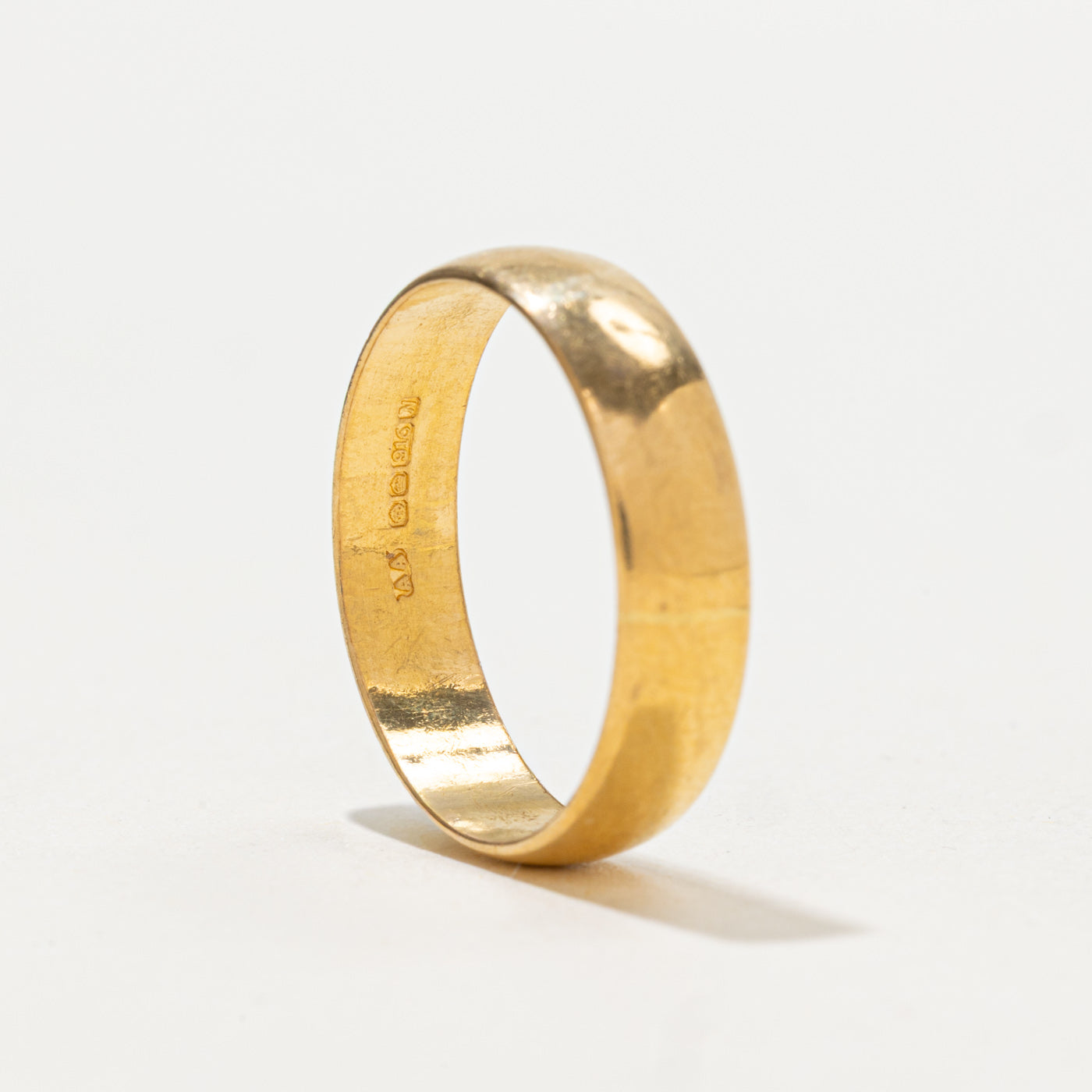 Alliance Sheffield 1987 en or jaune 22 carats | 4,5 mm | Taille 7,25