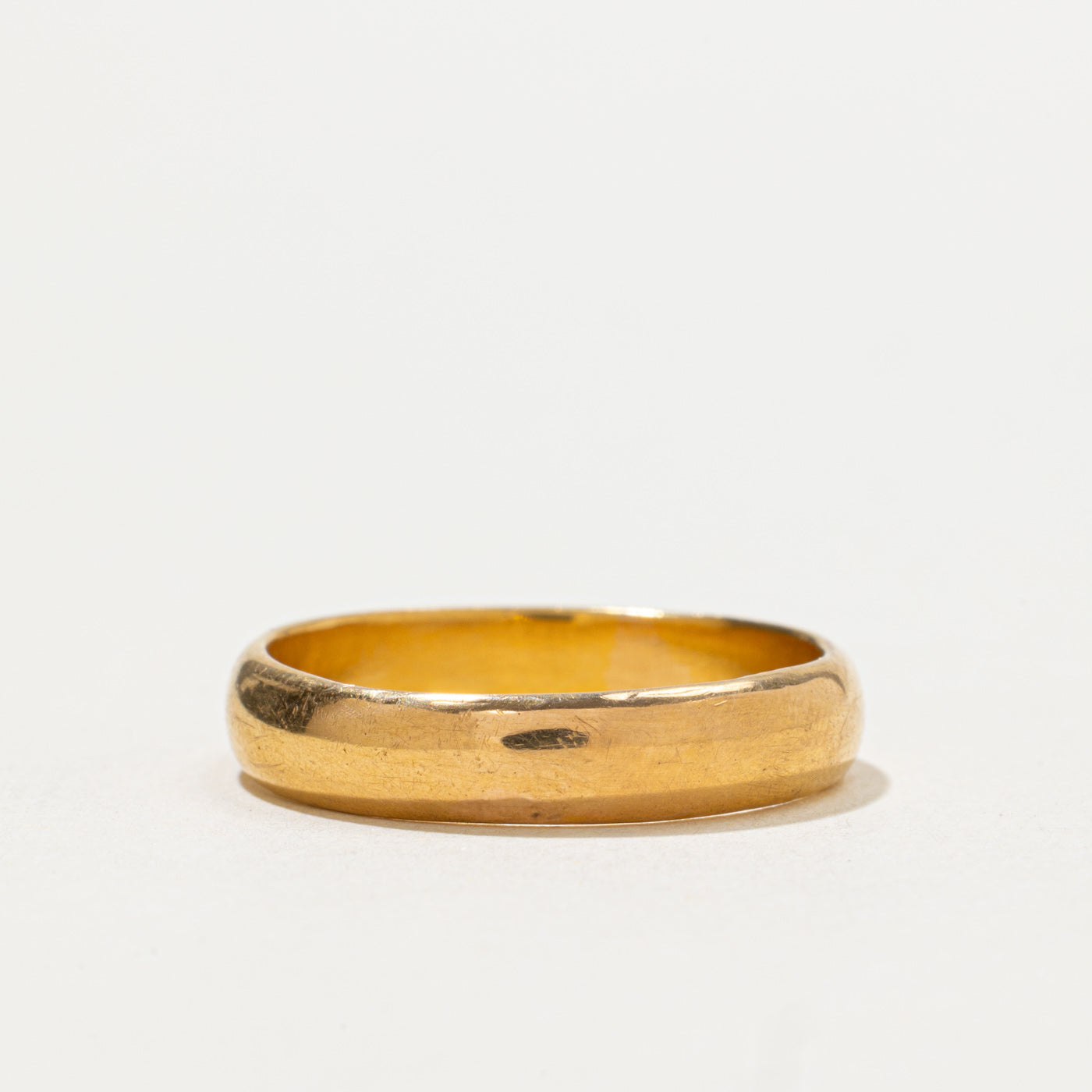 Georgian 1872 Birmingham 22k Yellow Gold Band | 4.25mm | SZ 8.75