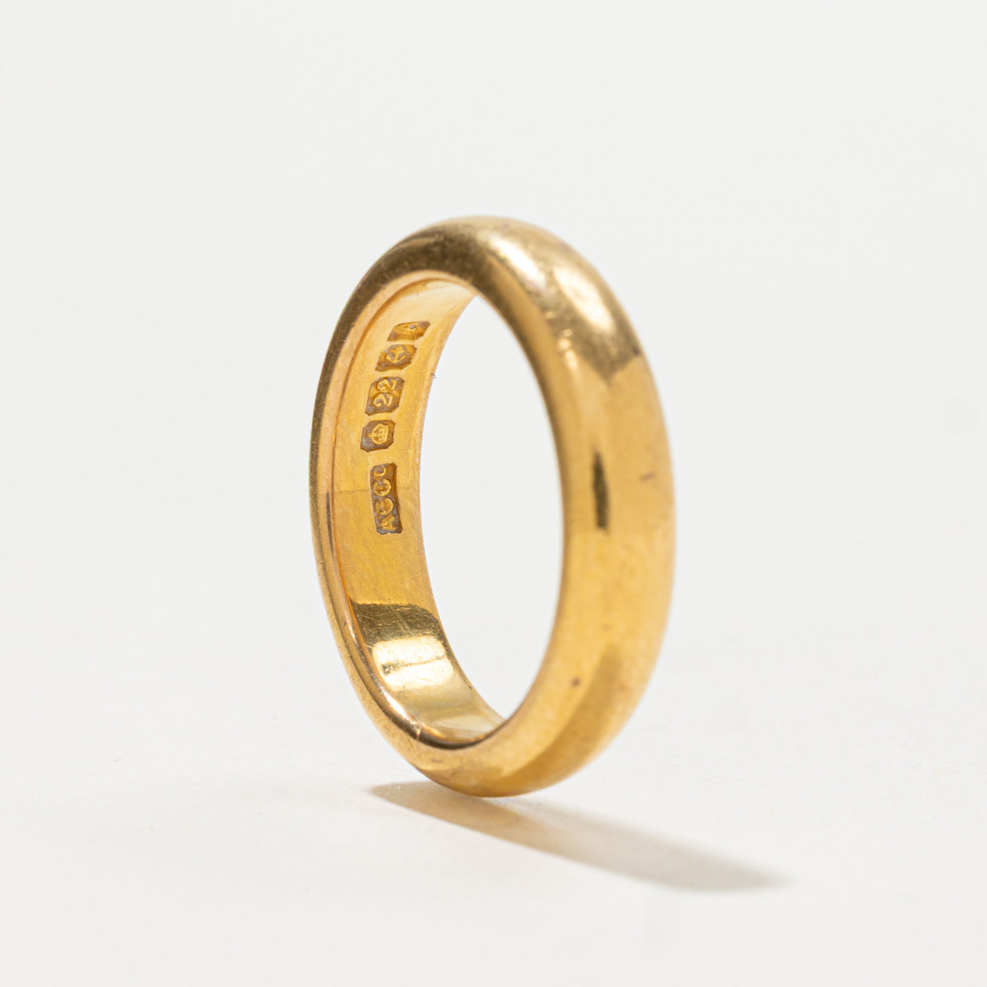 1950 Birmingham 22k Yellow Gold Thick Band | 4.25mm | SZ 6