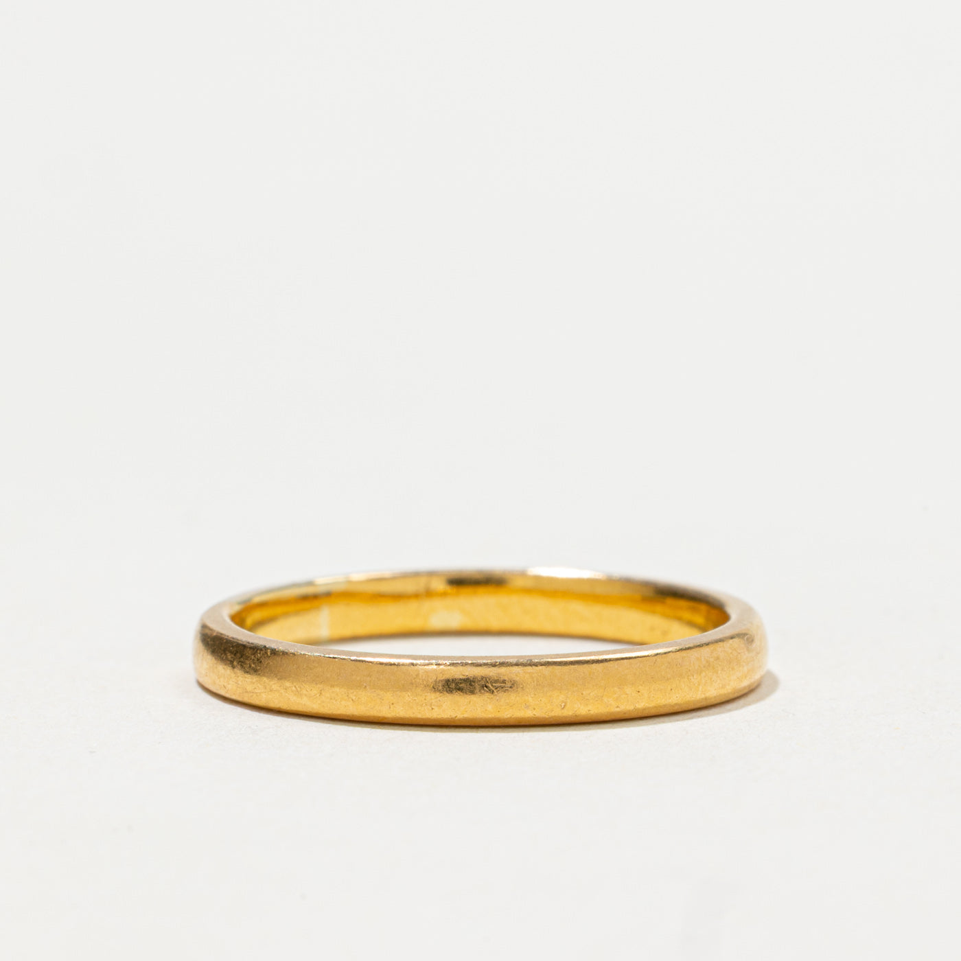 Bague Birmingham 1954 en or jaune 22 carats | 2,5 mm | Taille 7,5