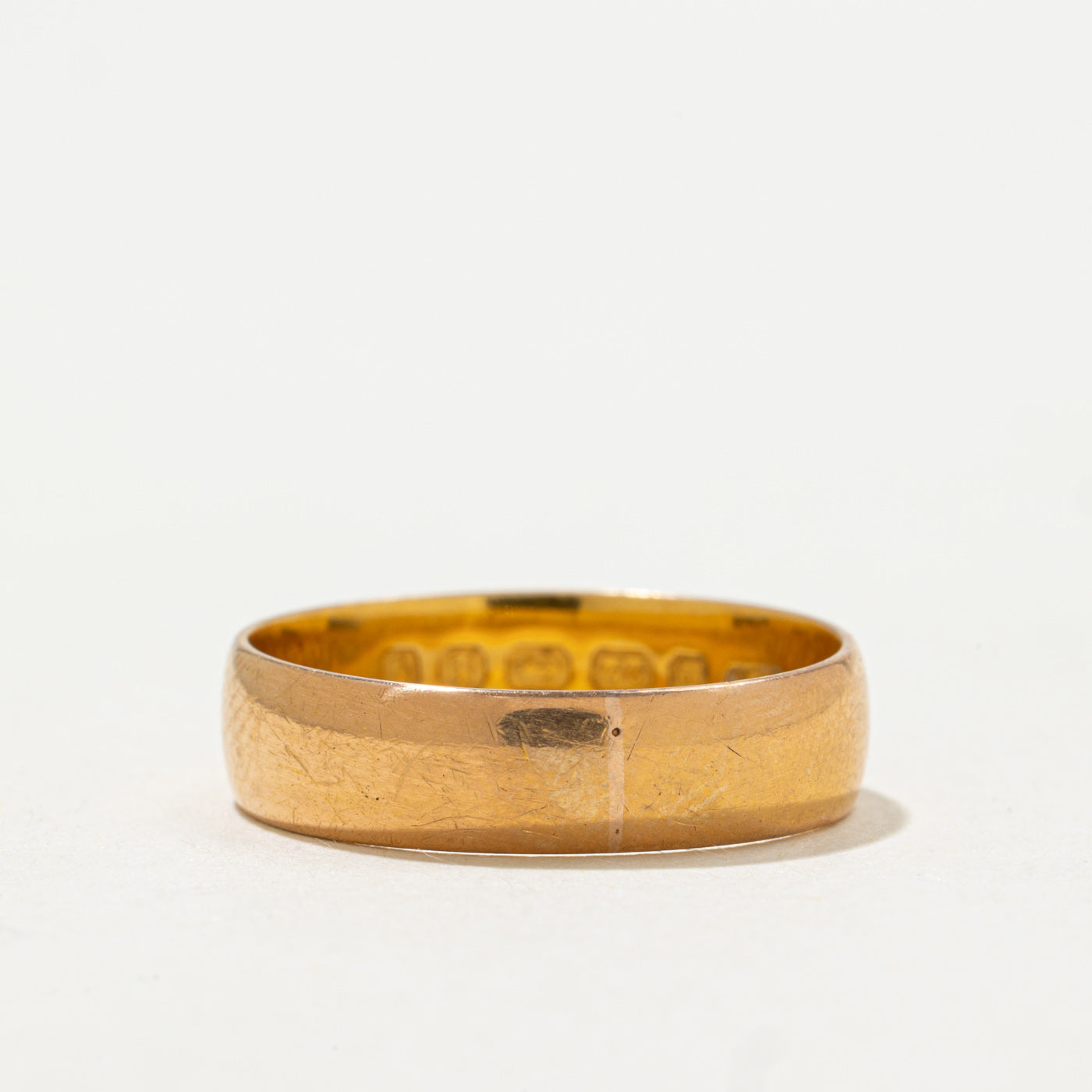 Bague Birmingham 1885 en or jaune 22 carats | 5 mm | Taille 7