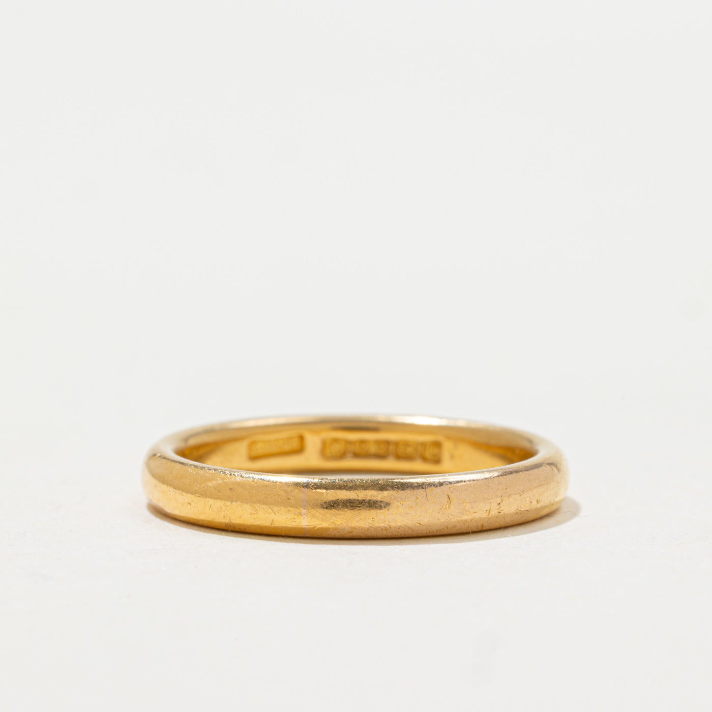 1952 Birmingham Bande en or jaune 22 carats | 3 mm | Taille 7