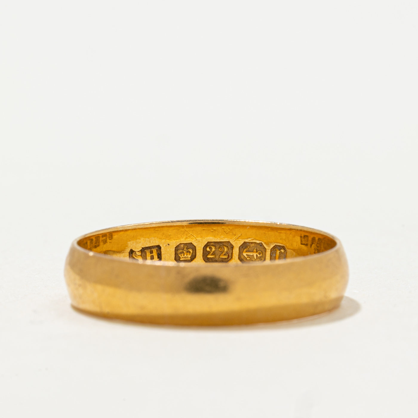 Bague Birmingham 1891 en or jaune 22 carats | 4,25 mm | Taille 7,5