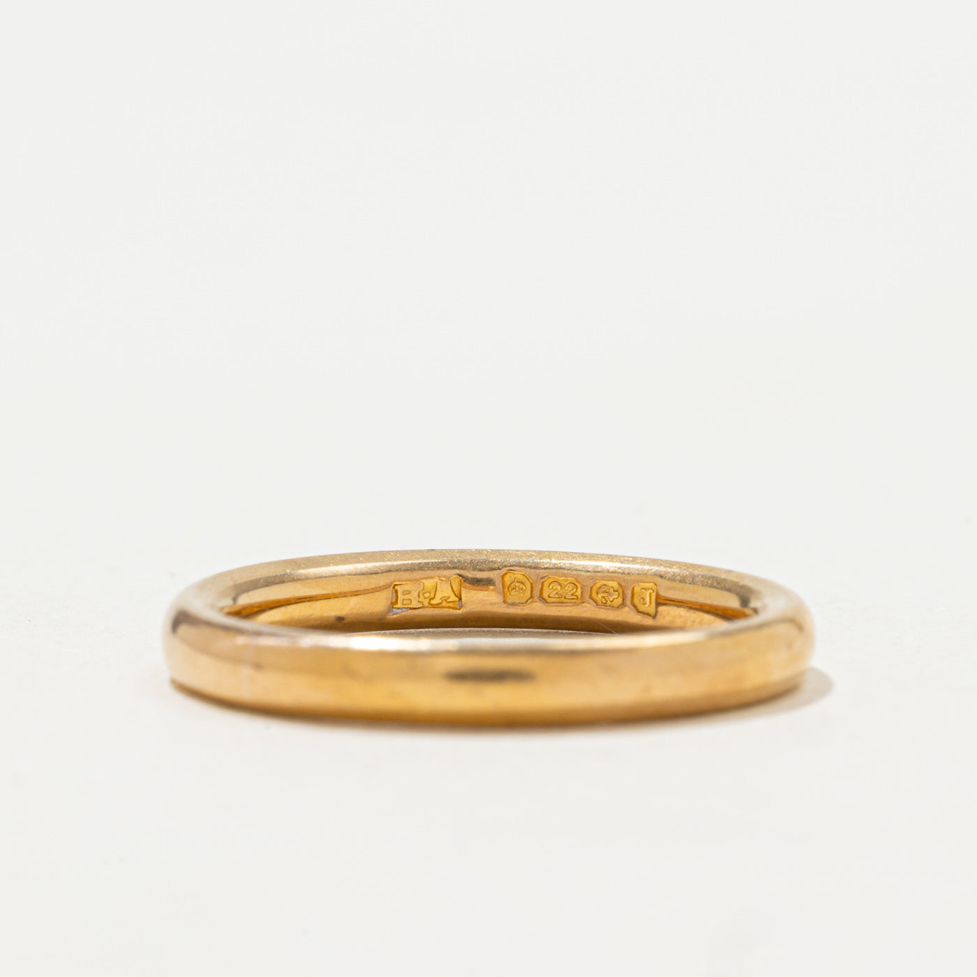 Bague Birmingham 1933 en or jaune 22 carats | 2,6 mm | Taille 6,25