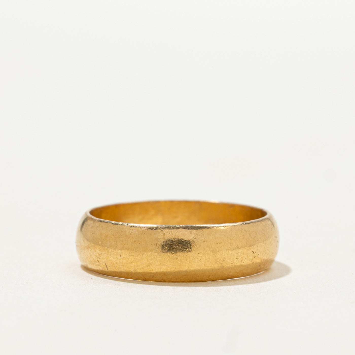 Bague Londres 1970 en or jaune 22 carats | 5,75 mm | Taille 9