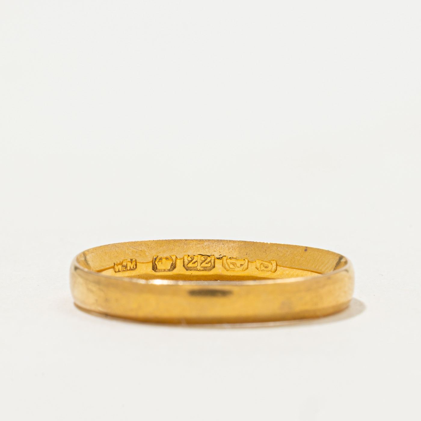 Bague Birmingham 1917 en or jaune 22 carats | 3,25 mm | Taille 7,25