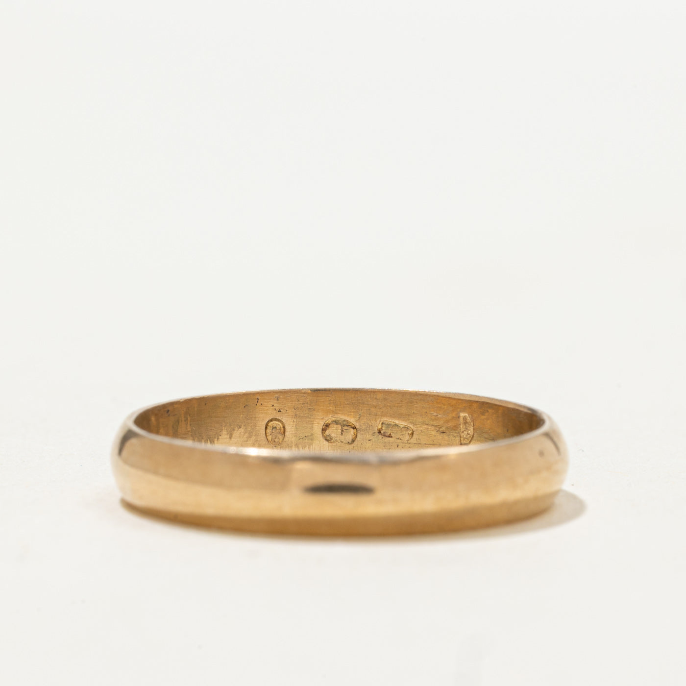 Alliance austro-hongroise ancienne en or jaune 14 carats | 3,75 mm | Taille 9,5