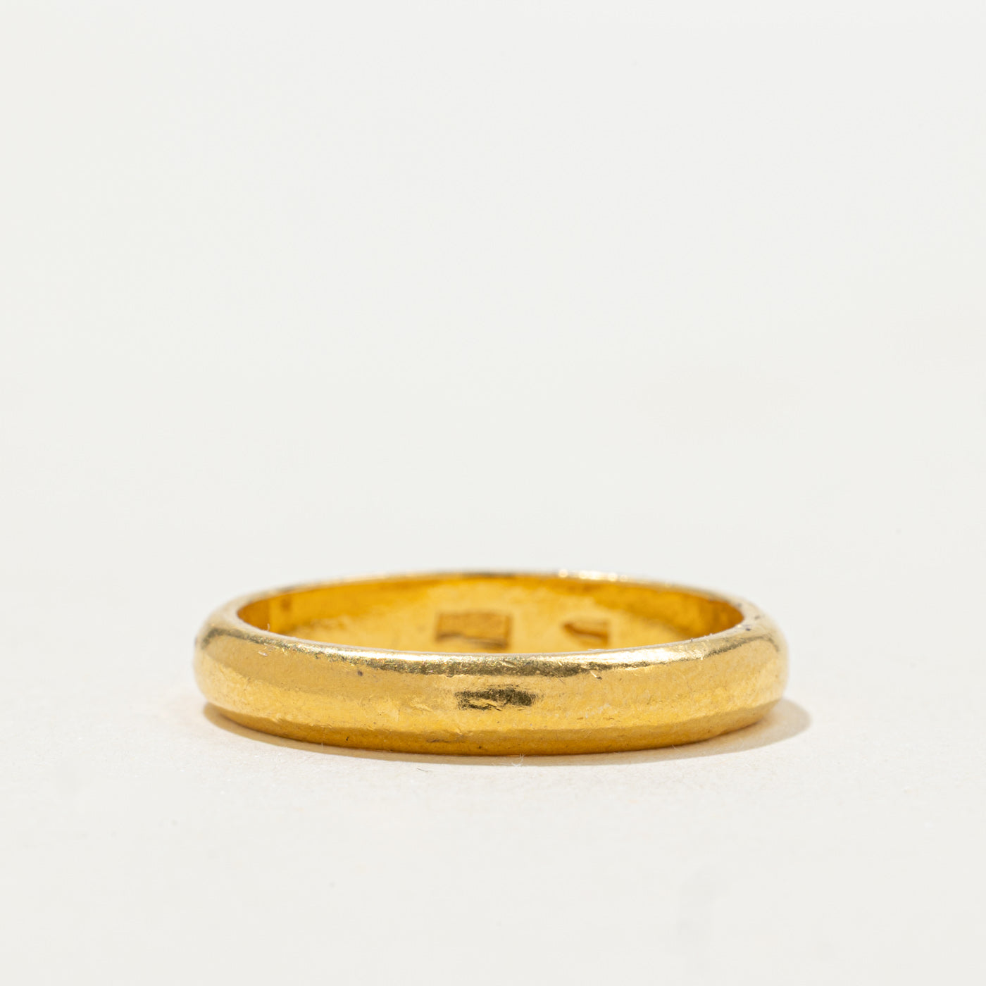 1976 Georgian 23k Yellow Gold Band | 3.25mm | SZ 6.5