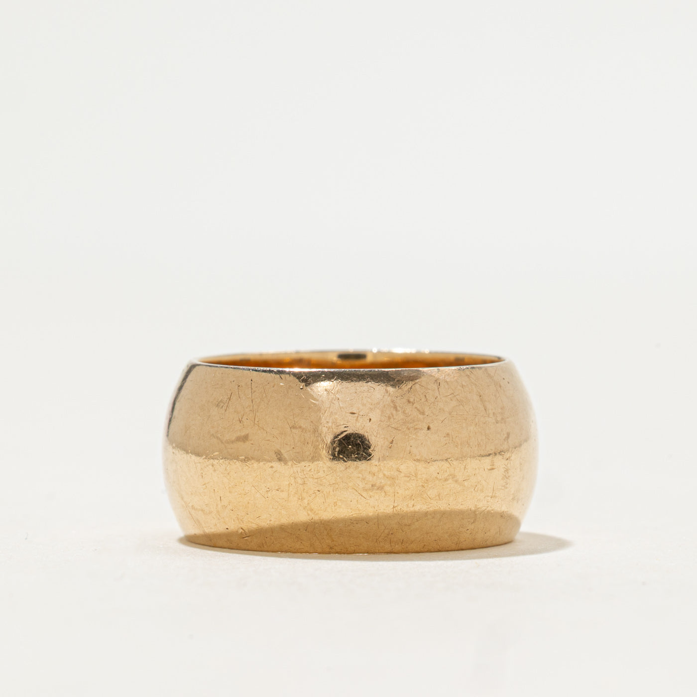 1961 London 9k Yellow Gold Cigar Band | 9.5mm | SZ 6