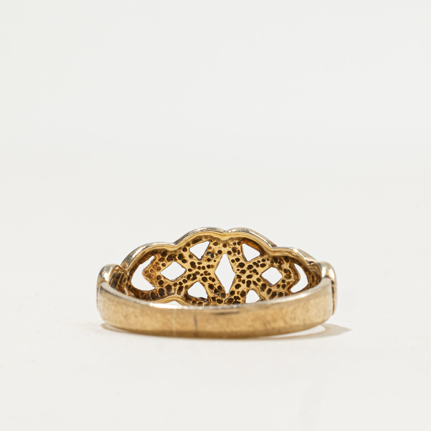 Dublin 9k Yellow Gold Celtic Triquerta Ring | SZ 6
