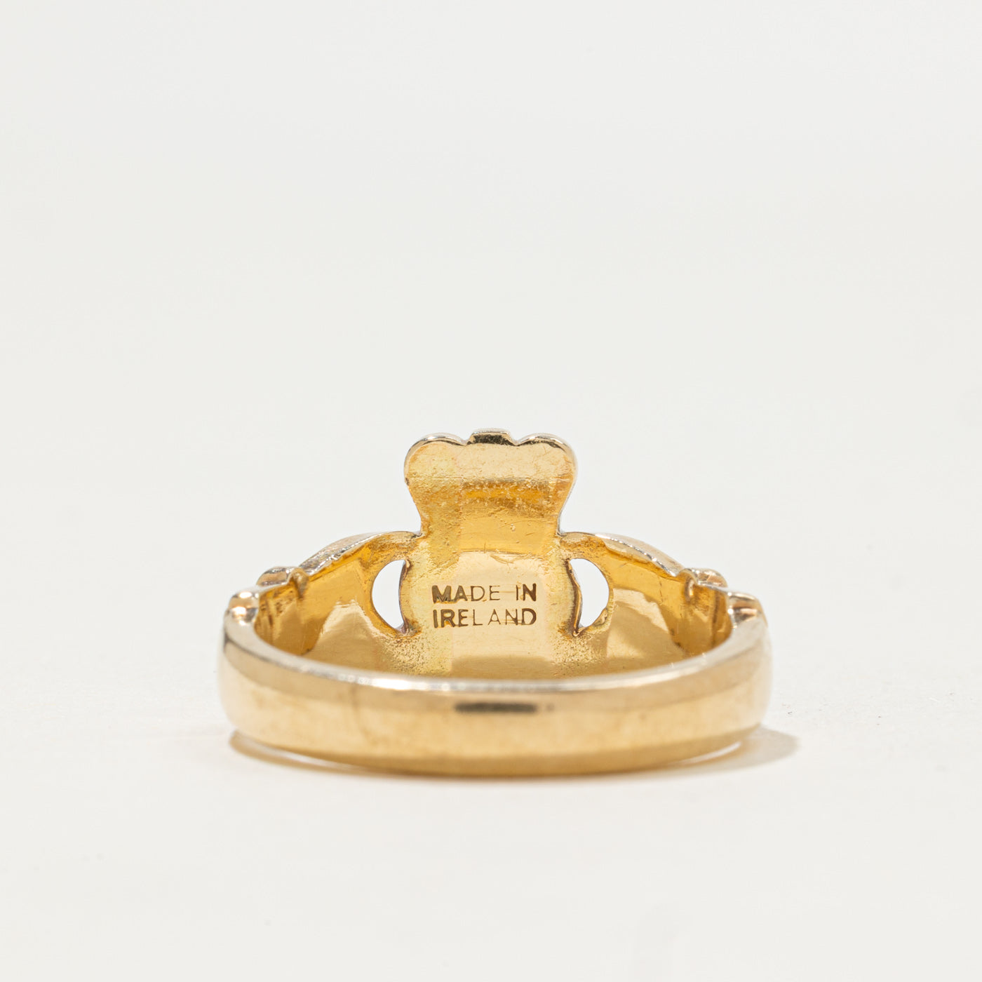 1999 Dublin 10k Yellow Gold Claddagh Ring | SZ 6.75