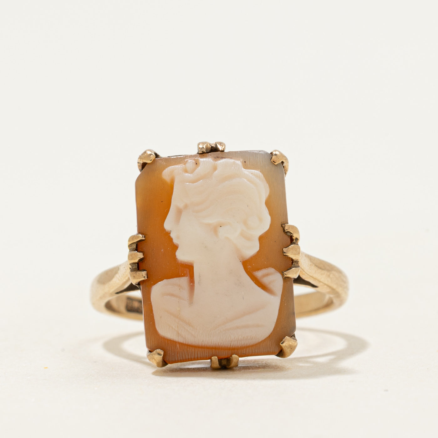 1965 Birmingham 9k Cameo Ring | 2.06ct | SZ 5