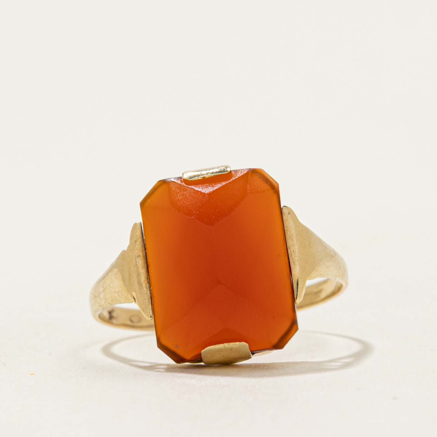 Vintage Dutch 14k Carnelian Ring | 2.65ct | SZ 5