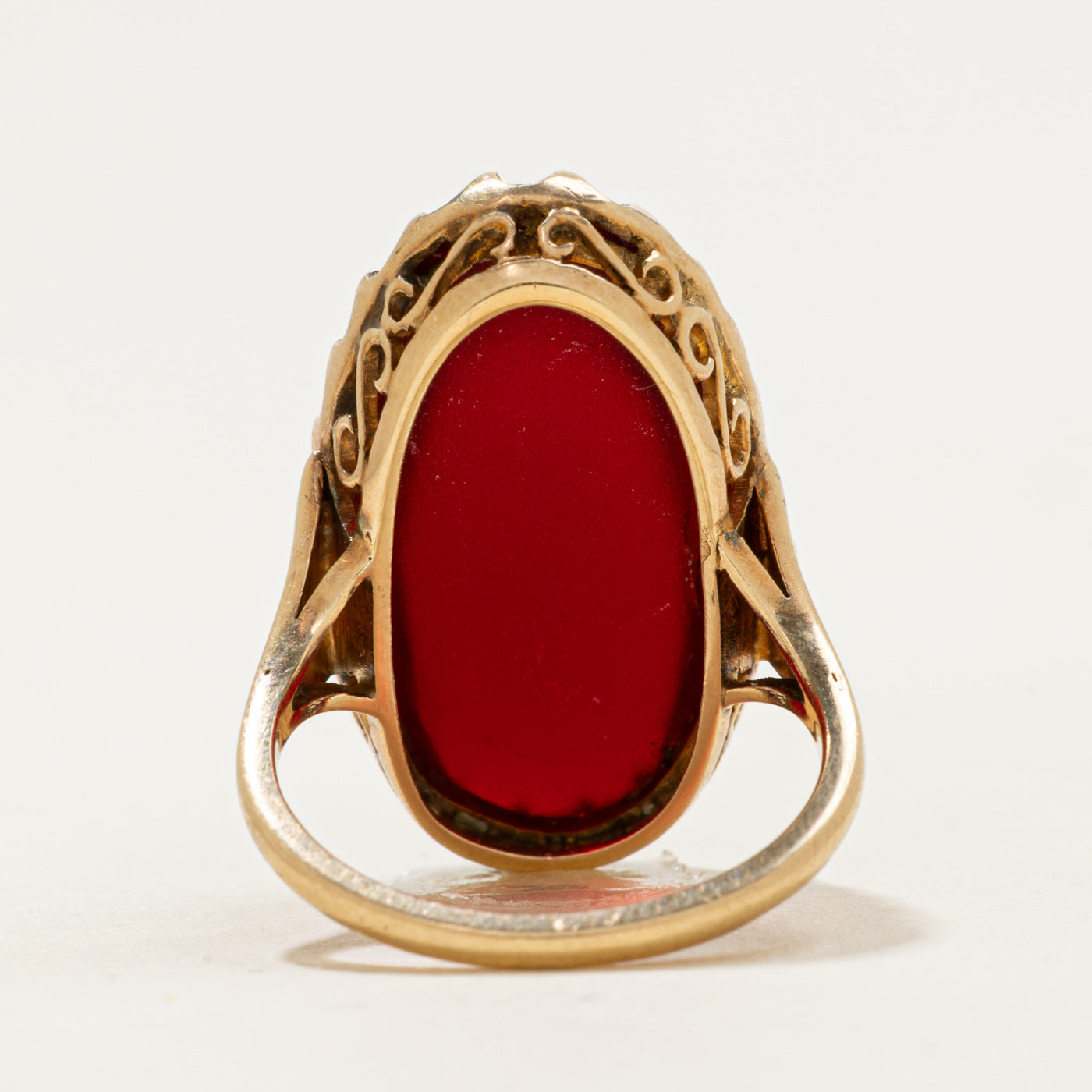 Antique Paste Cabochon Ring | 20ct | SZ 6.5