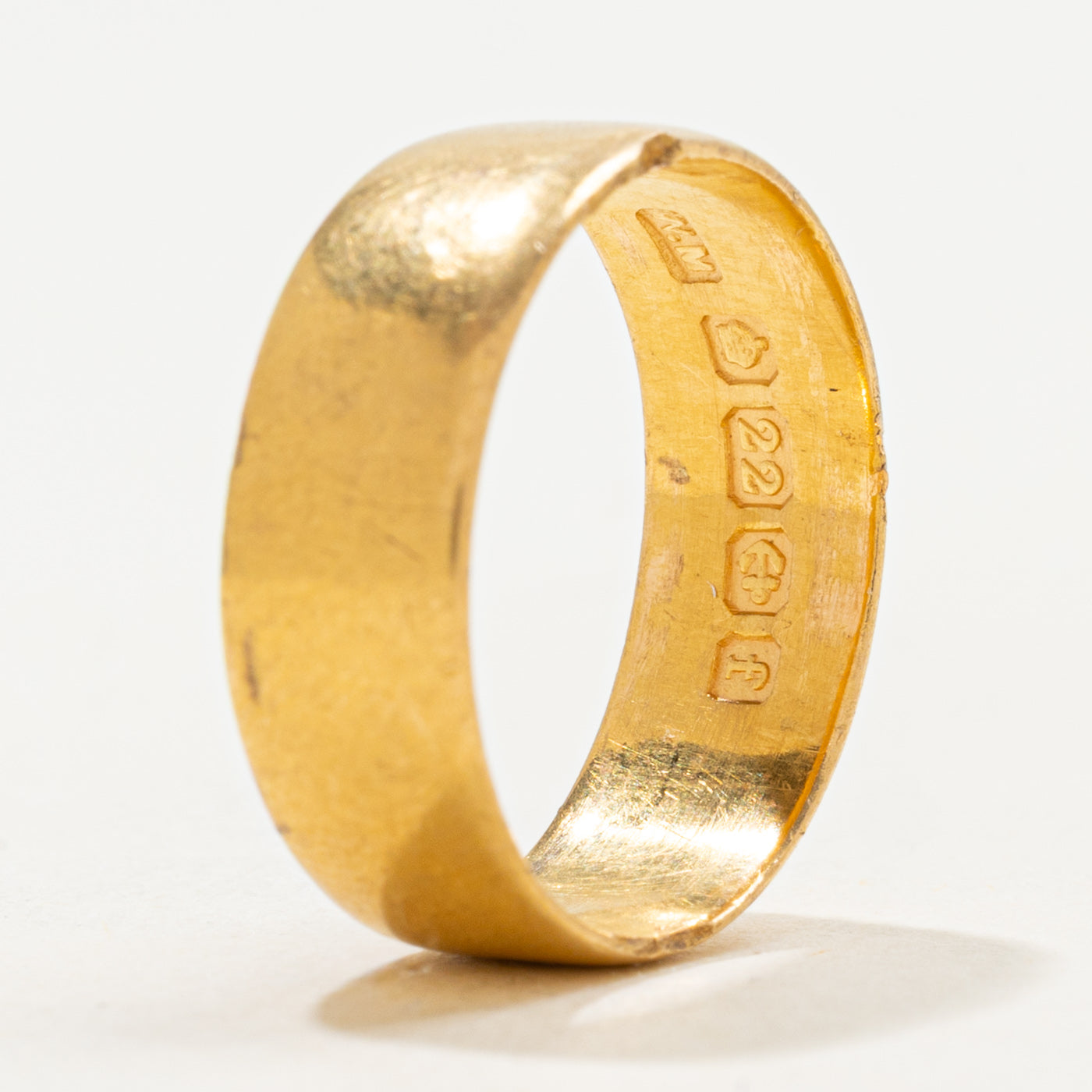 Bague Birmingham 1905 en or jaune 22 carats | 6,23 mm | Taille 5,75