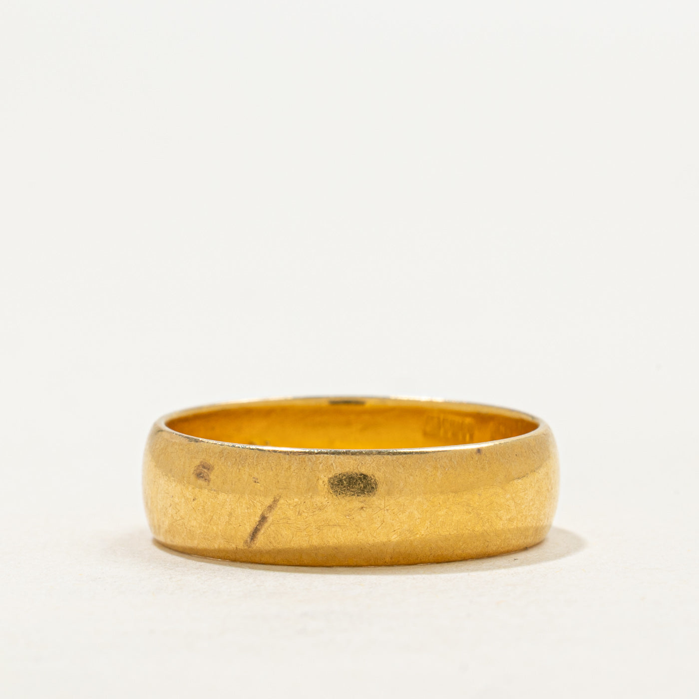 Bague Birmingham 1961 en or jaune 22 carats | 5,59 mm | Taille 7