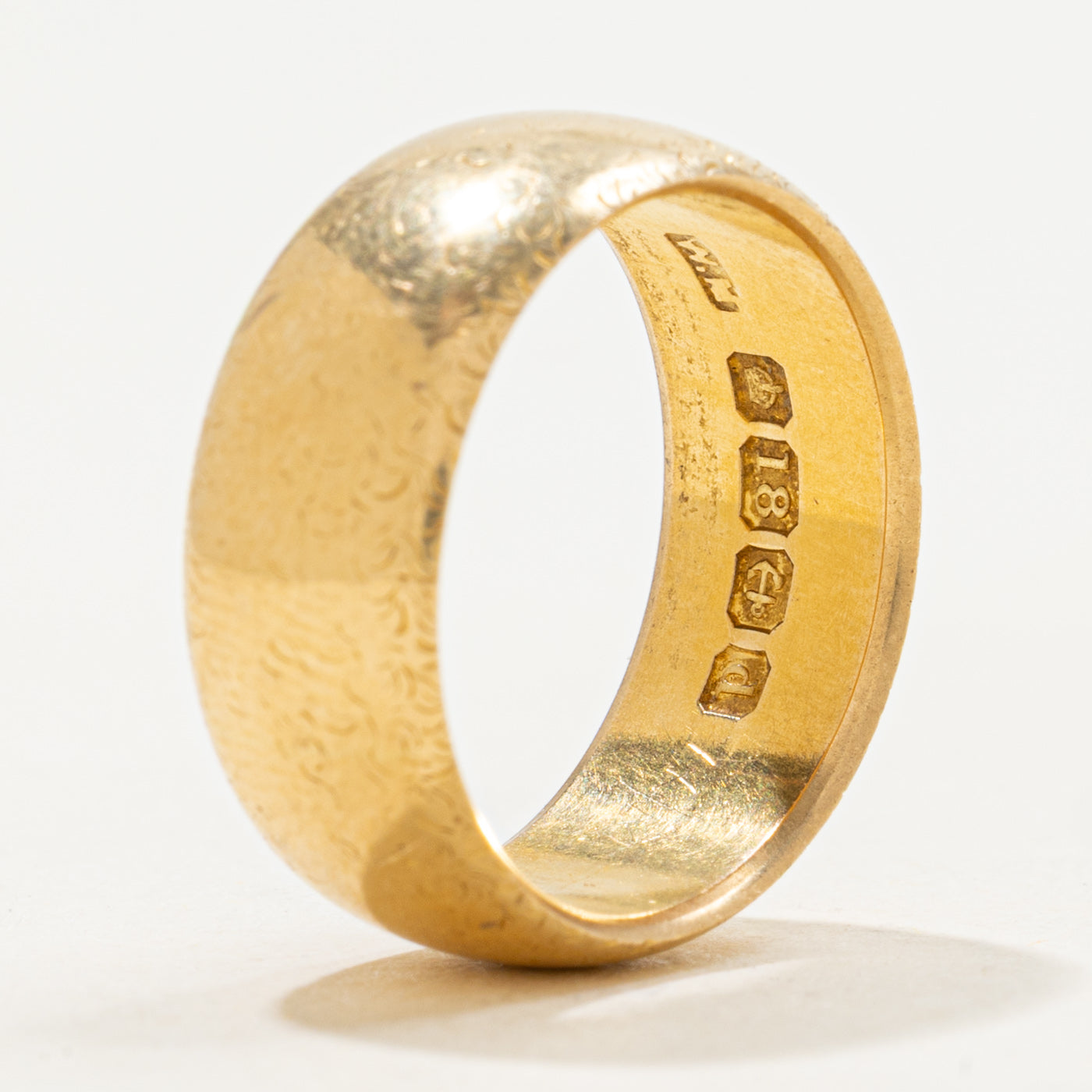 Bague Birmingham 1903 en or jaune 18 carats | 7,72 mm | Taille 6