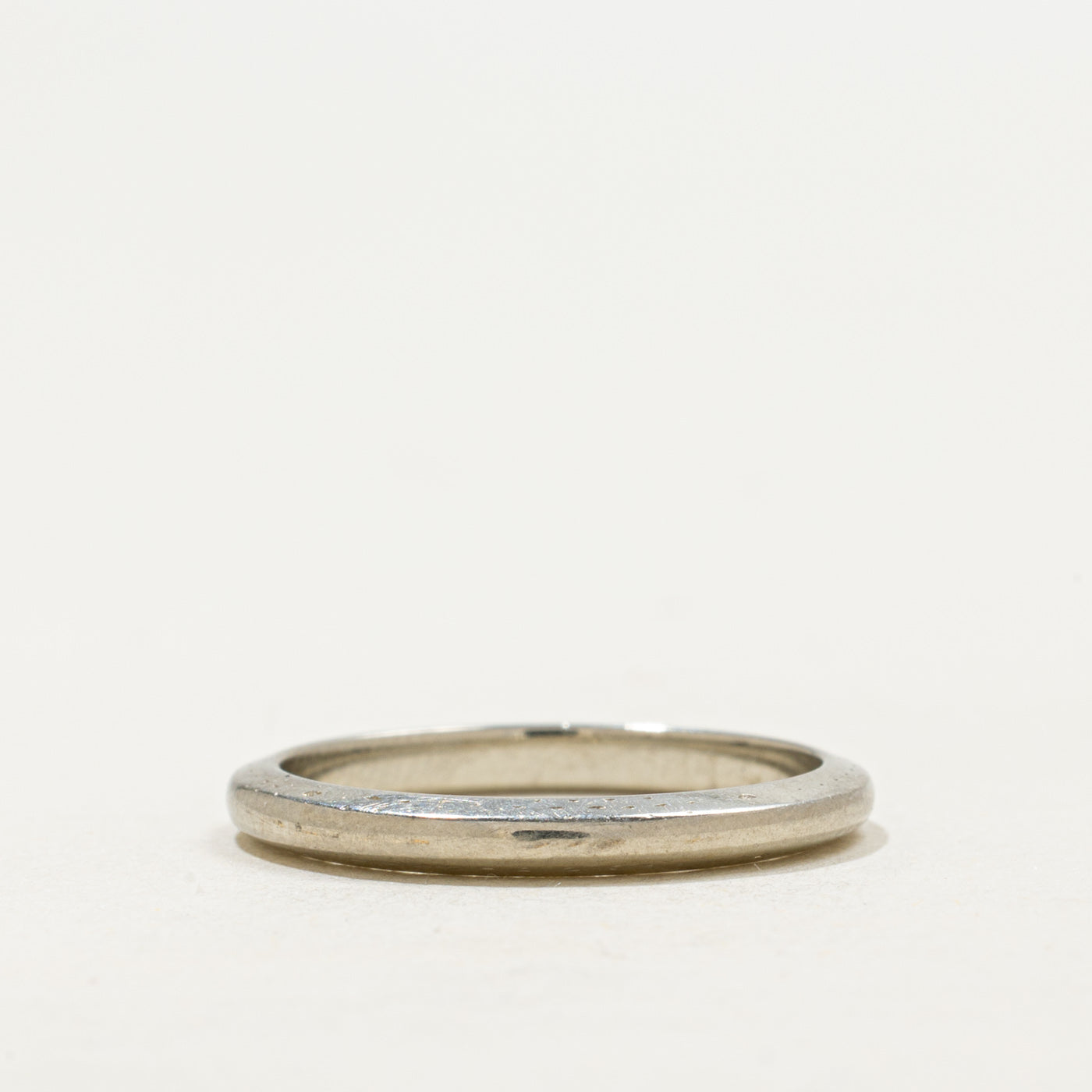 1937 Birmingham 18k White Gold Stacking Band | 2.23mm | SZ 5.5