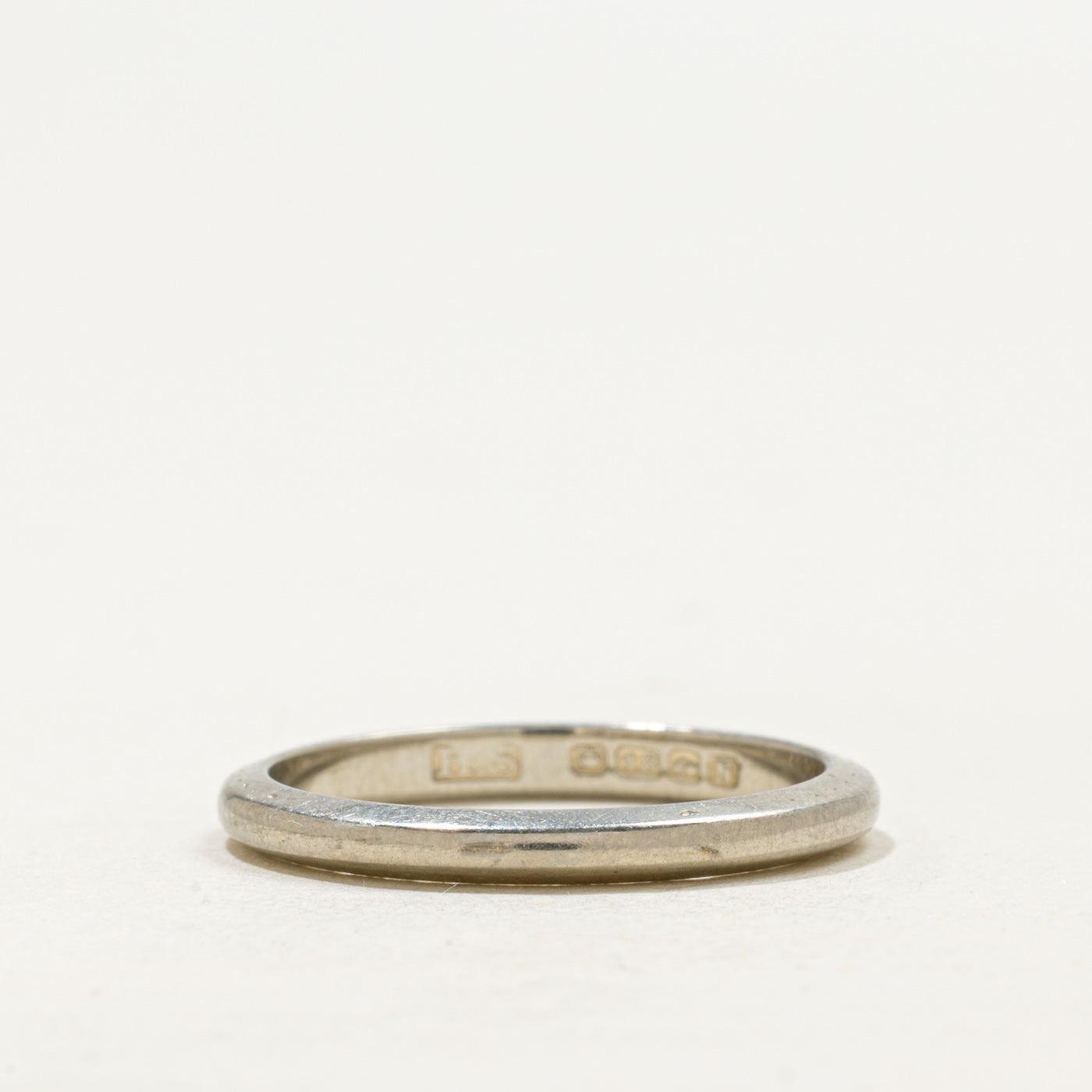 1937 Birmingham 18k White Gold Stacking Band | 2.23mm | SZ 5.5
