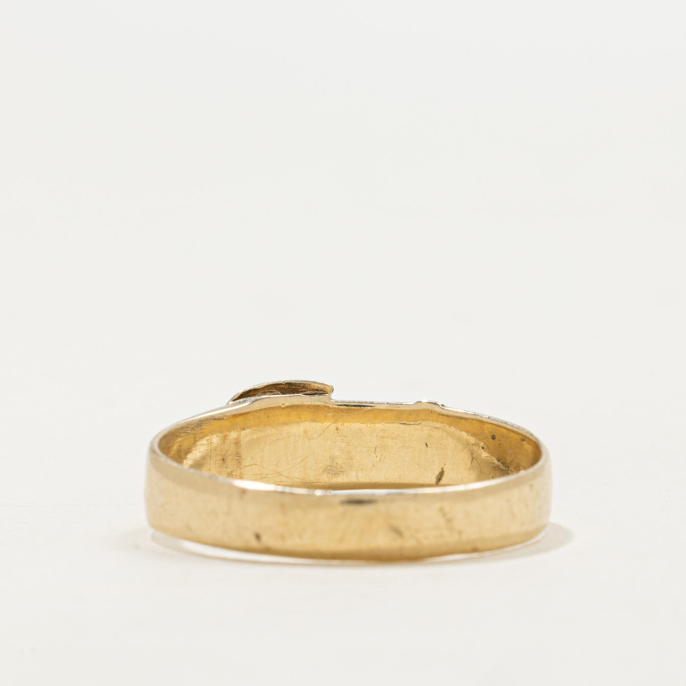 Birmingham 9k Yellow Gold Buckle Ring | SZ 9.25