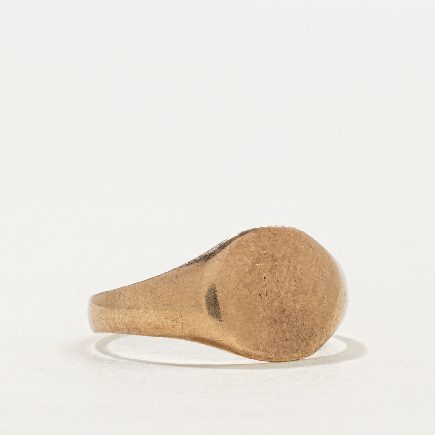 1928 Birmingham 9k Yellow Gold Signet Ring | SZ 6.75