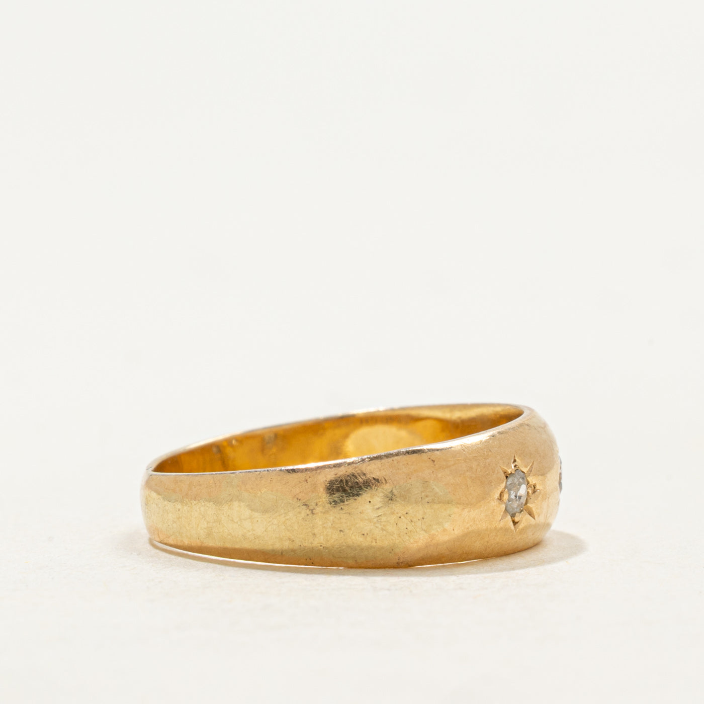 1893 Birmingham Three Stone Old European Cut Diamond Band | 0.06ctw | SZ4.75