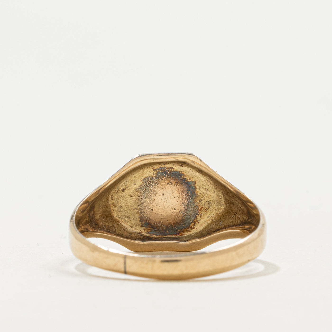 Birmingham 9k Yellow Gold "JC" Initial Signet Ring | SZ 8