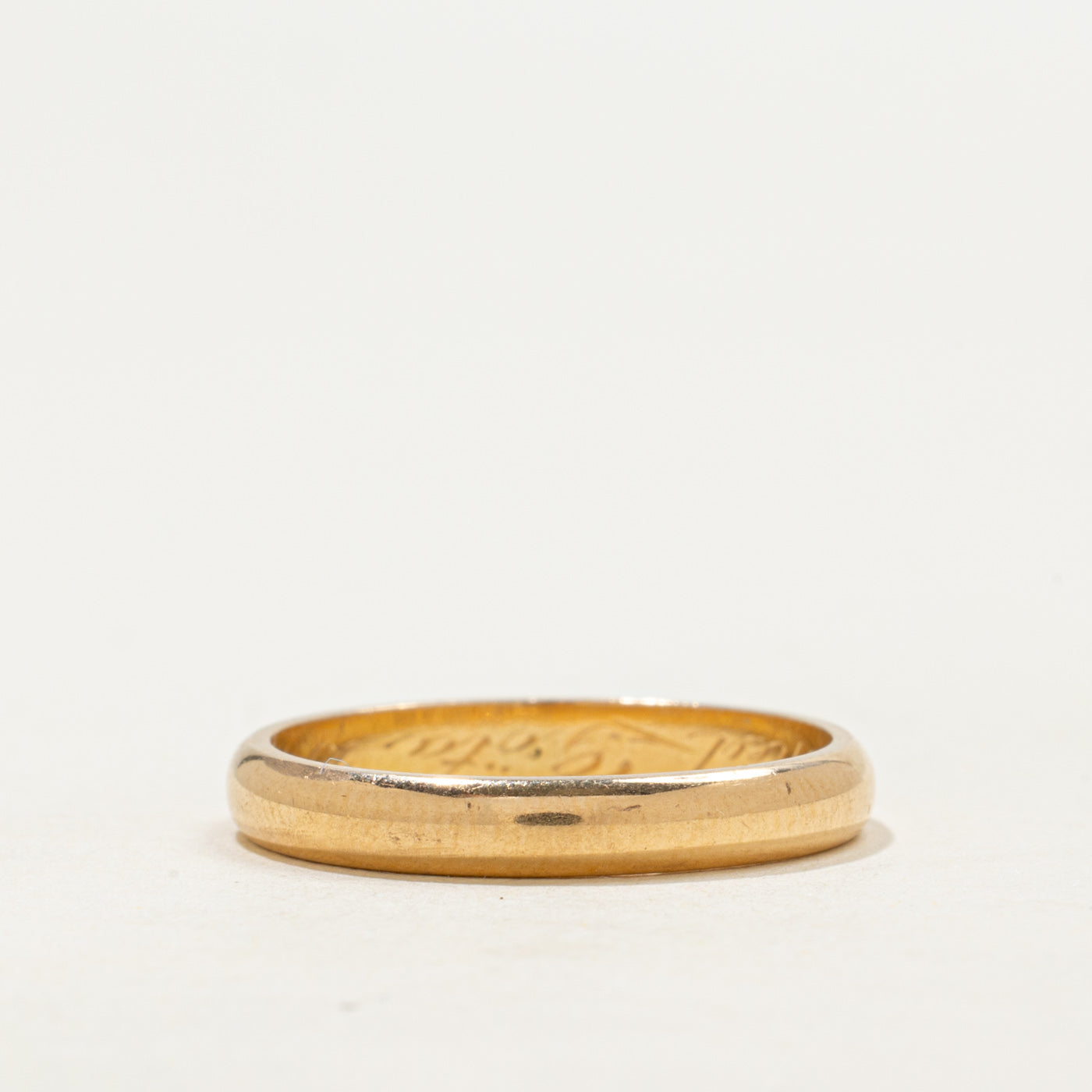 Alliance suédoise en or jaune 18 carats de 1946 | 2,92 mm | Taille 6,5