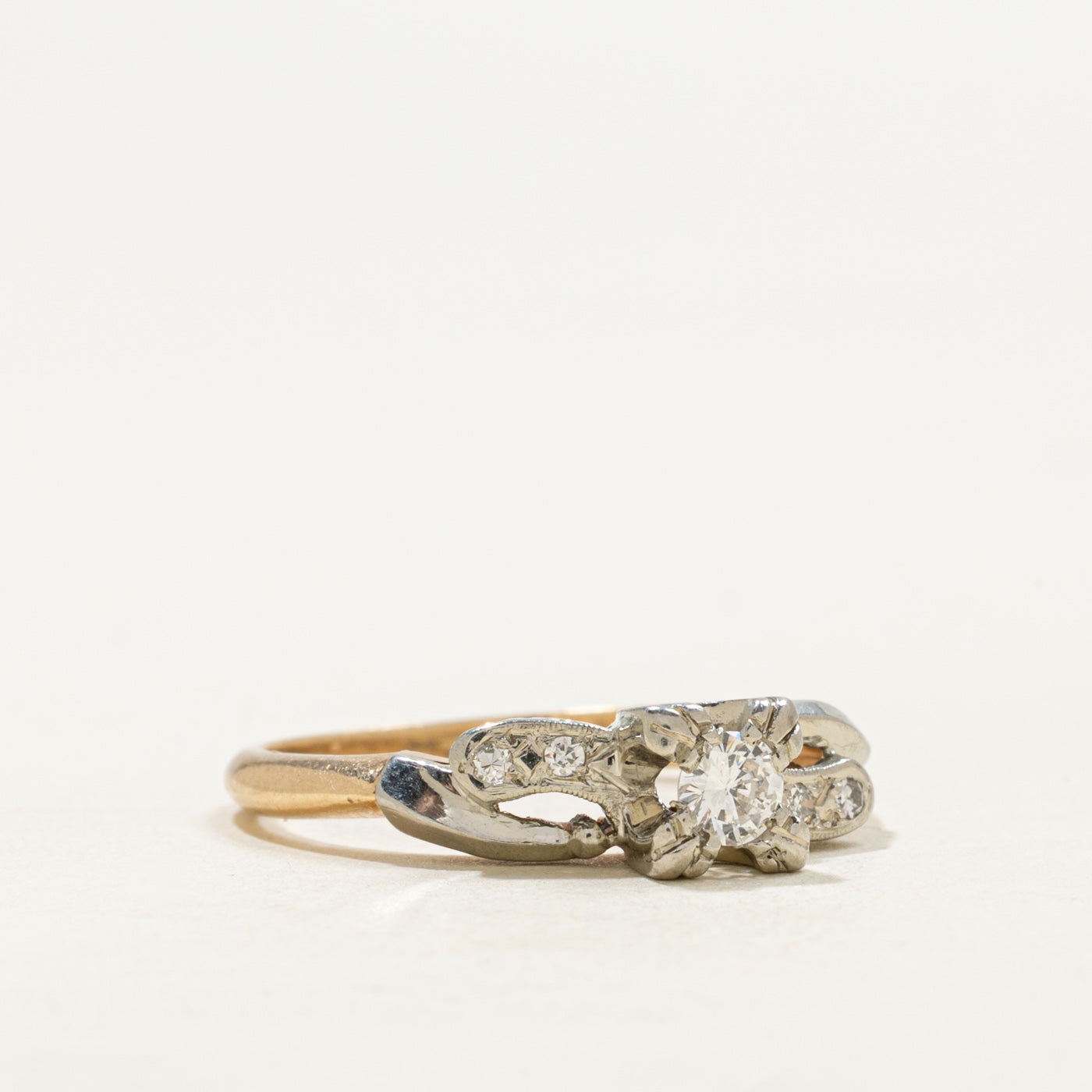 Vintage Canadian Diamond Accented Ring | 0.15ctw | SZ 5.75