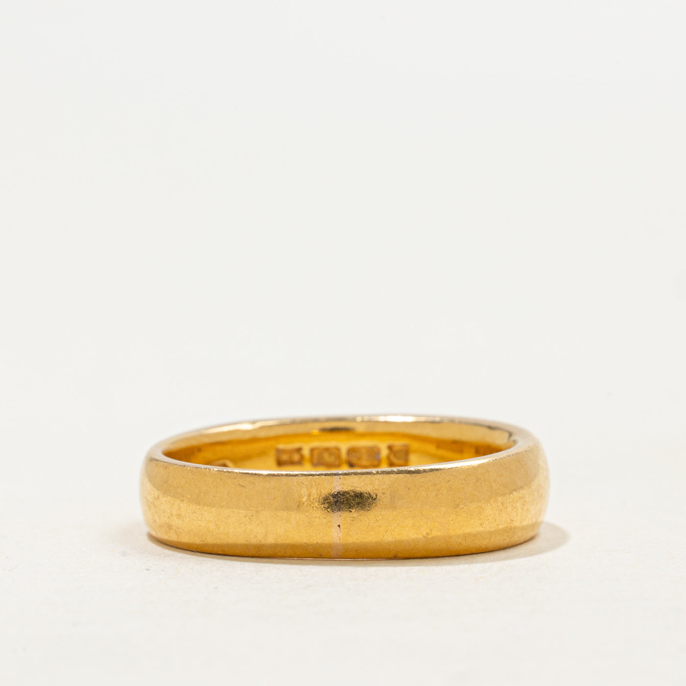 Bague 1882 London en or jaune 22 carats | 5,13 mm | Taille 8,25