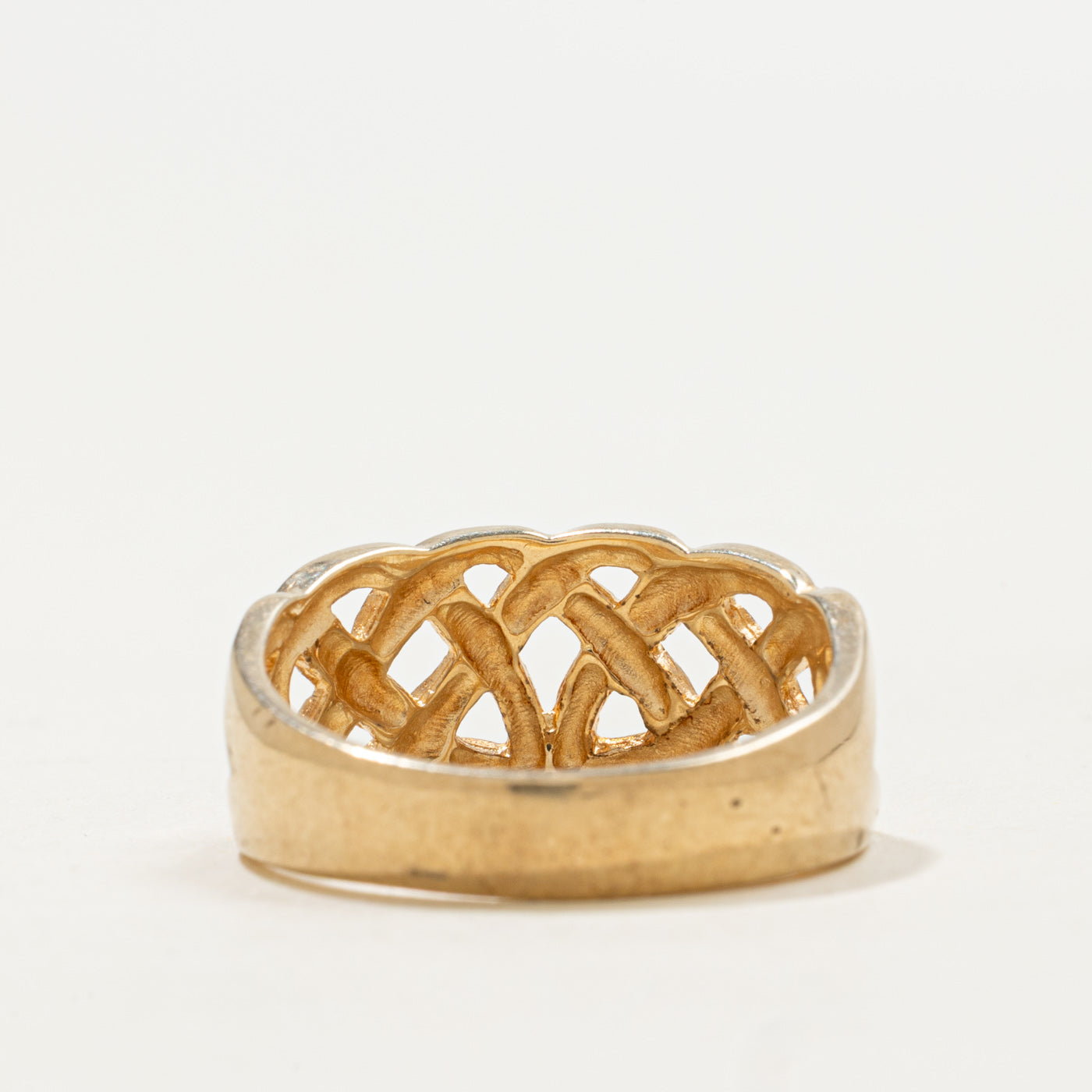 Bague Birmingham 9K à nœud celtique | Taille 8,75