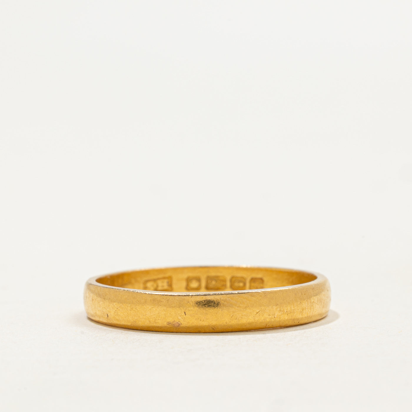 1925 Birmingham 22k Yellow Gold Band | 3.59mm | SZ 10.75