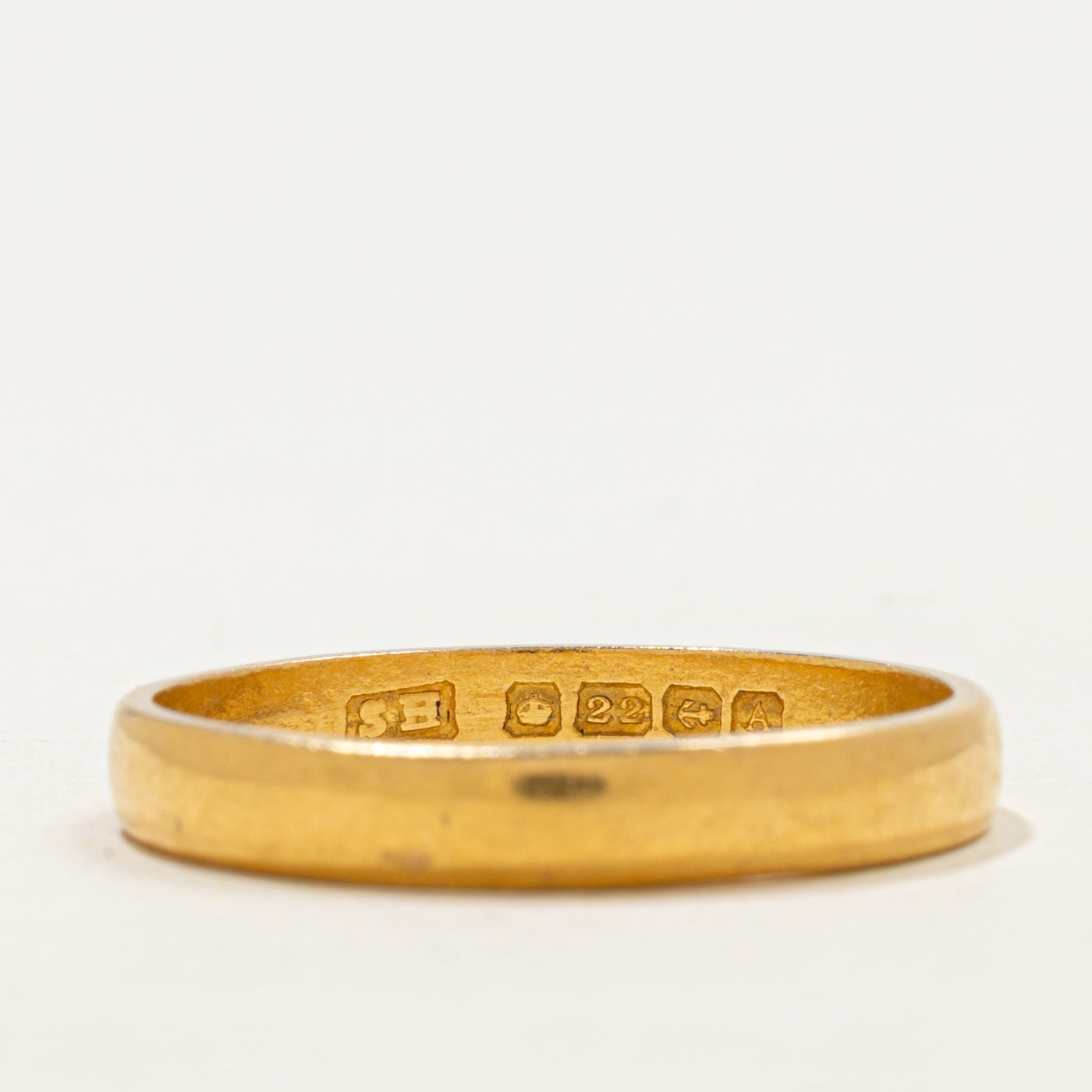 1925 Birmingham 22k Yellow Gold Band | 3.59mm | SZ 10.75