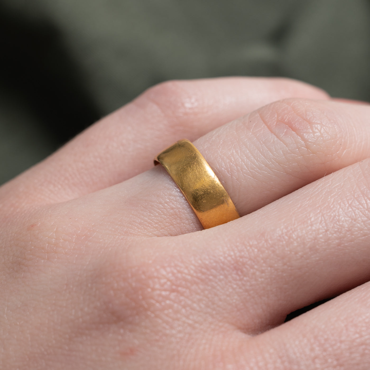 Bague Birmingham 1905 en or jaune 22 carats | 6,23 mm | Taille 5,75