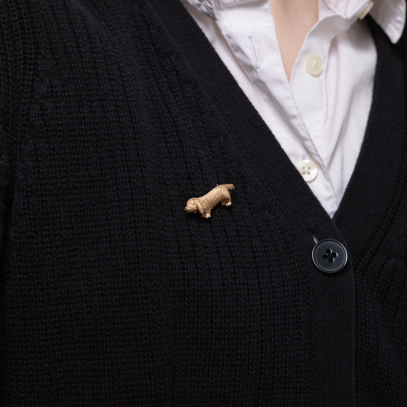 1978 Birmingham 9k Yellow Gold Dachshund Brooch
