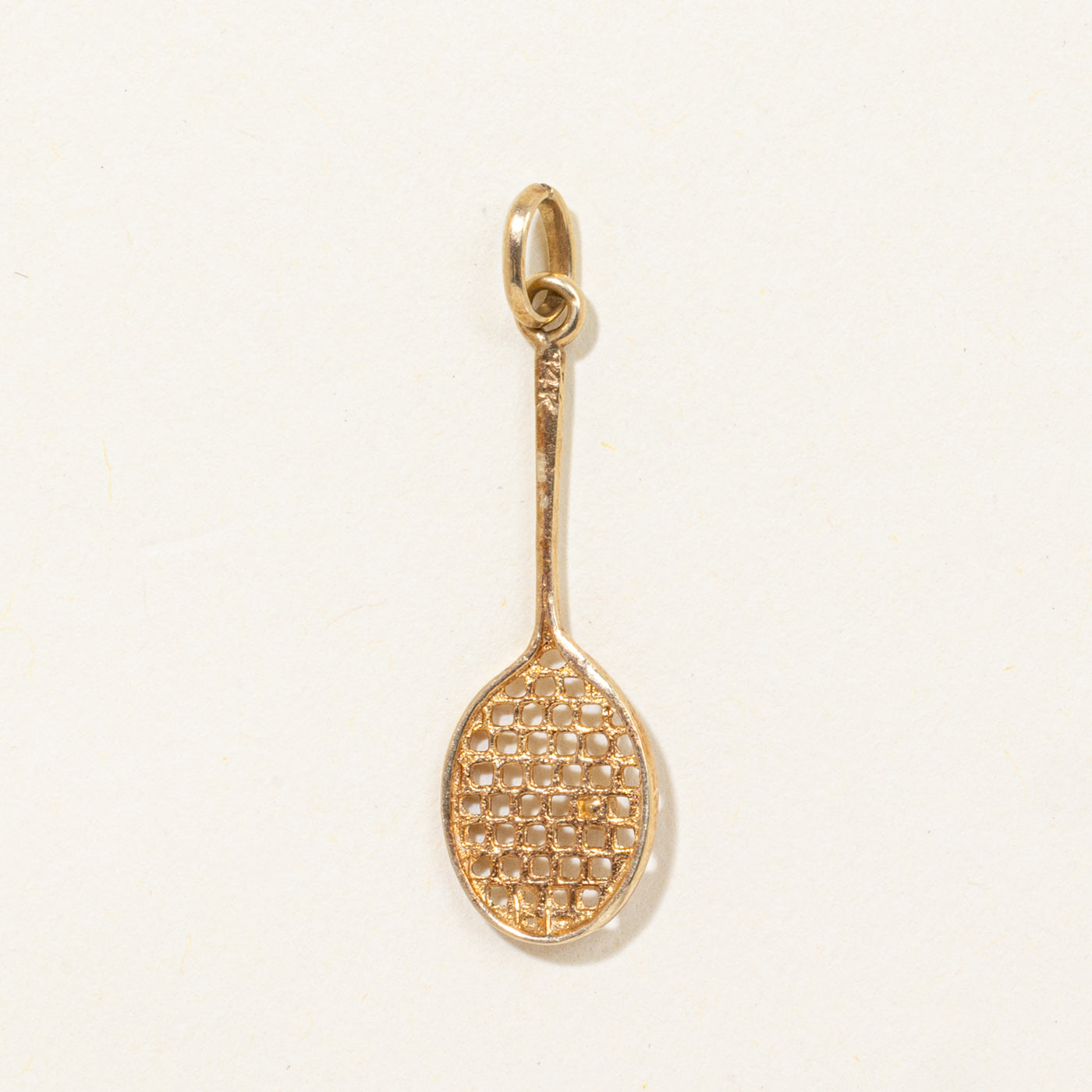 14k Tennis Racket Charm