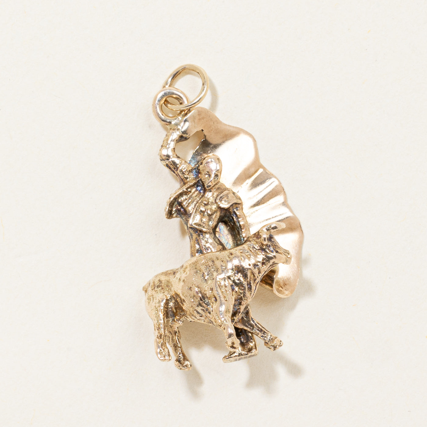 14k Bullfighter Charm