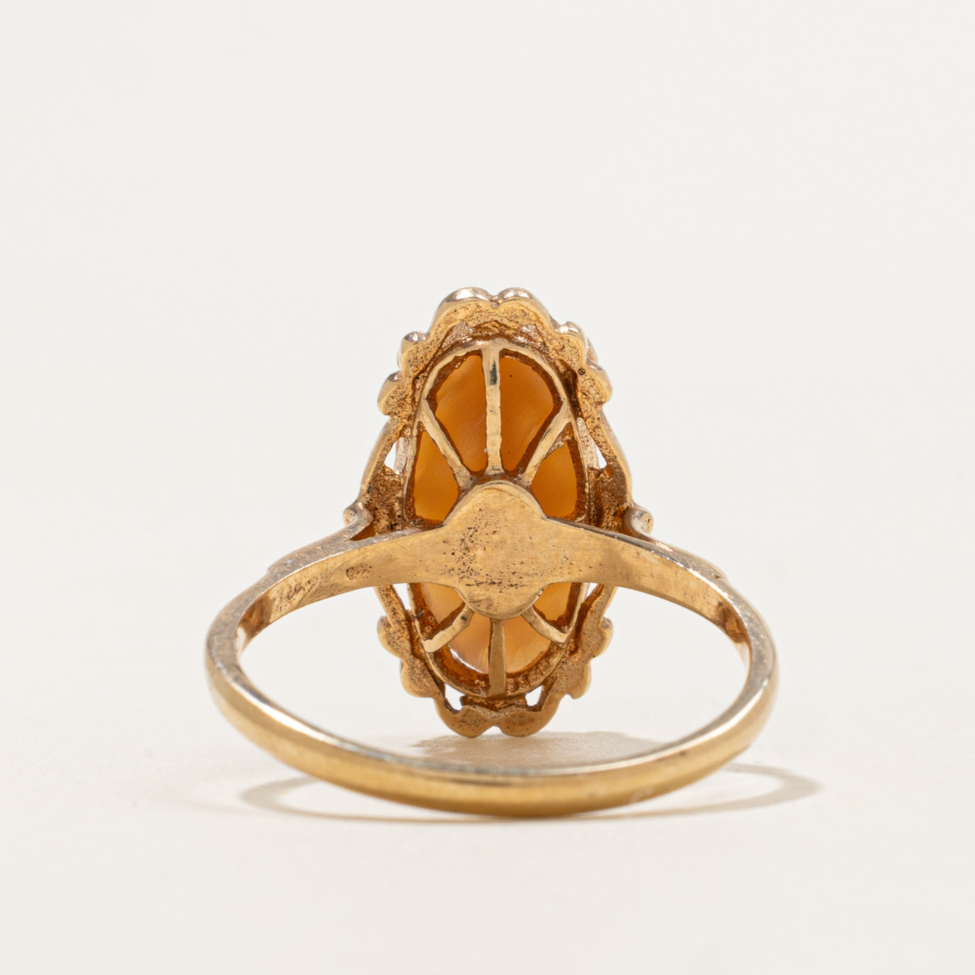 1970 Birmingham Shell Cameo Ring | 1.00ct | SZ 7